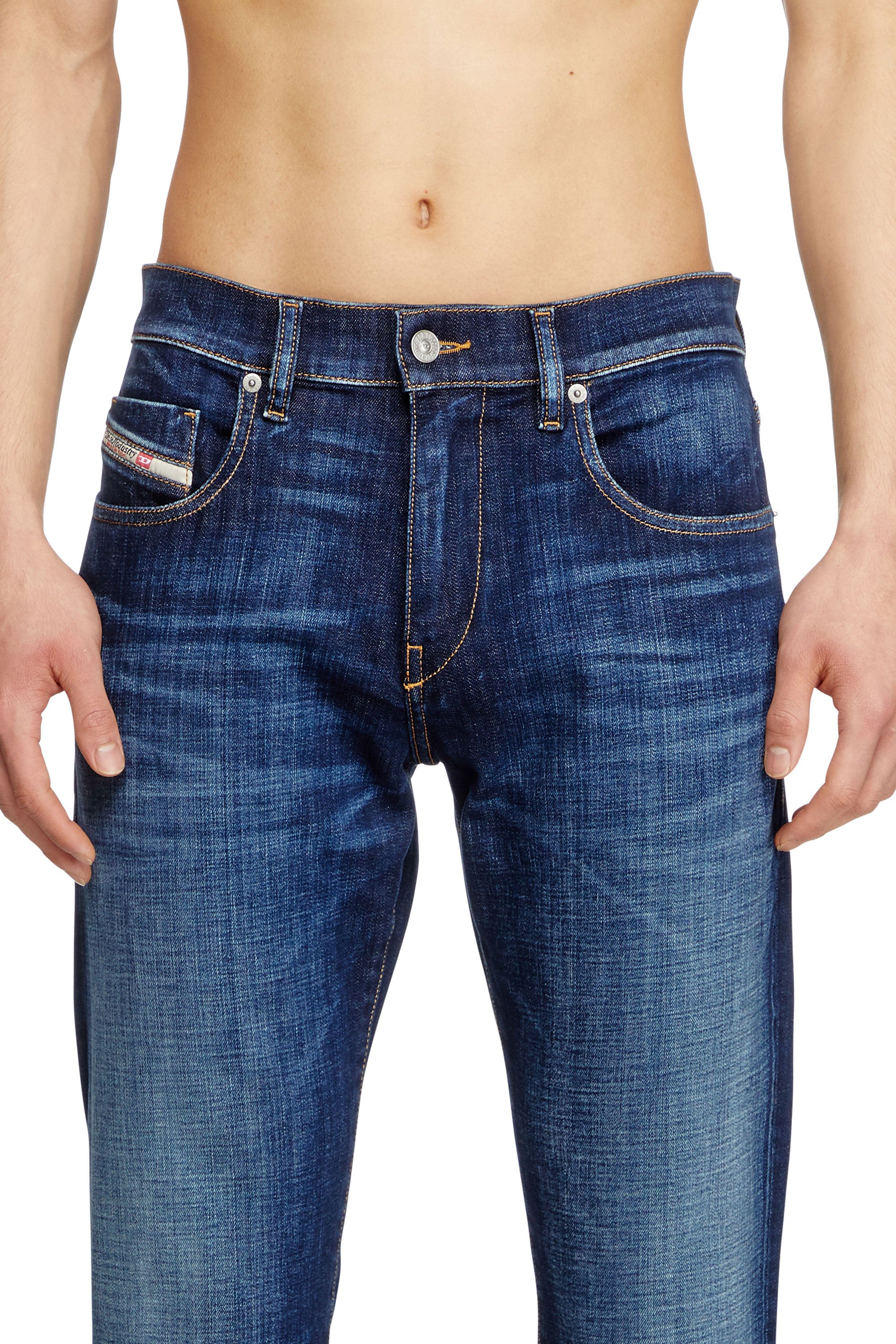 Diesel - Slim Jeans 2019 D-Strukt 09L61 Homme, Bleu moyen - Image 4