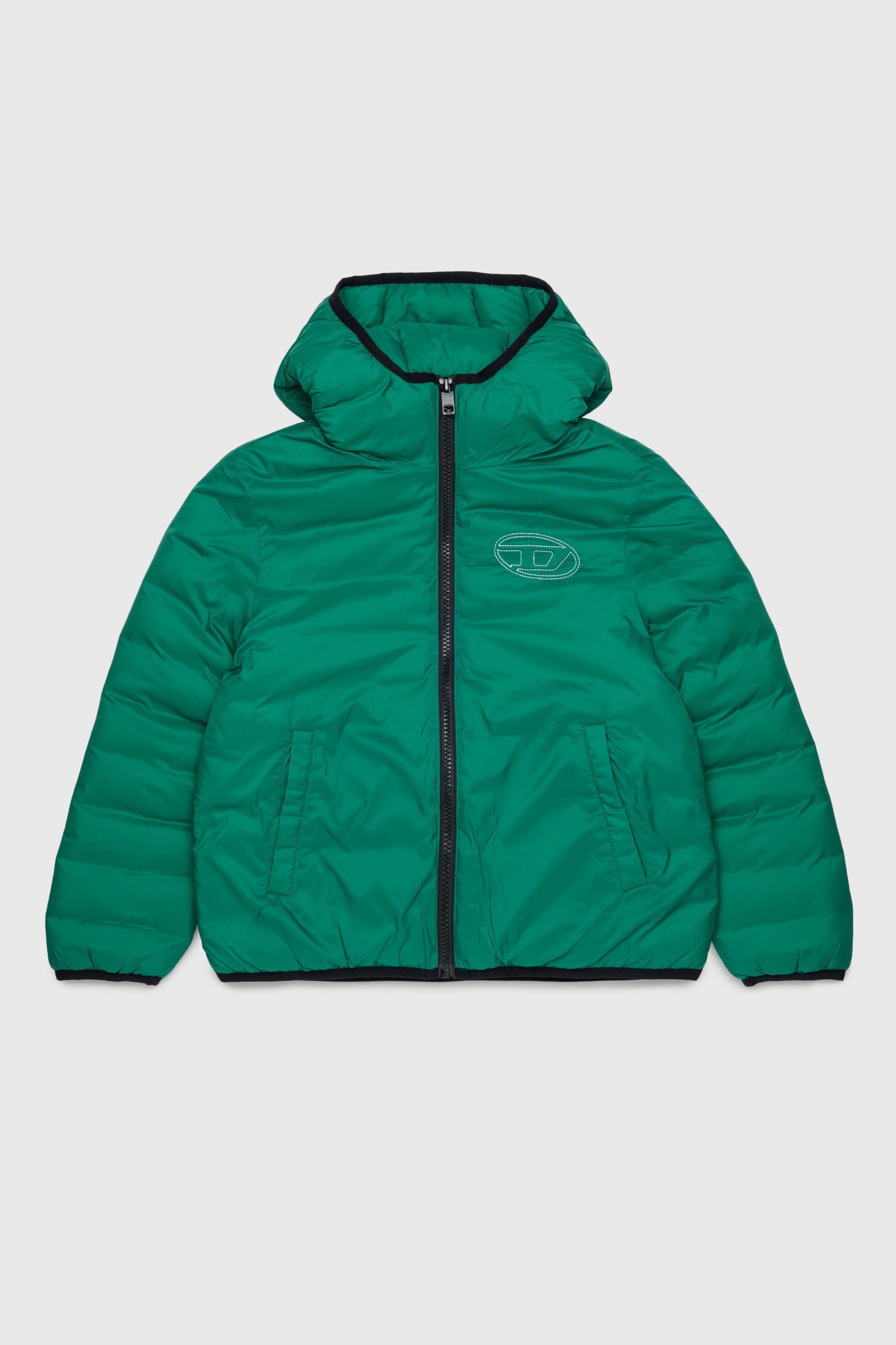 Diesel - JOSIPLS, Veste &agrave; capuche en nylon matelass&eacute; Mixte in Vert - 1
