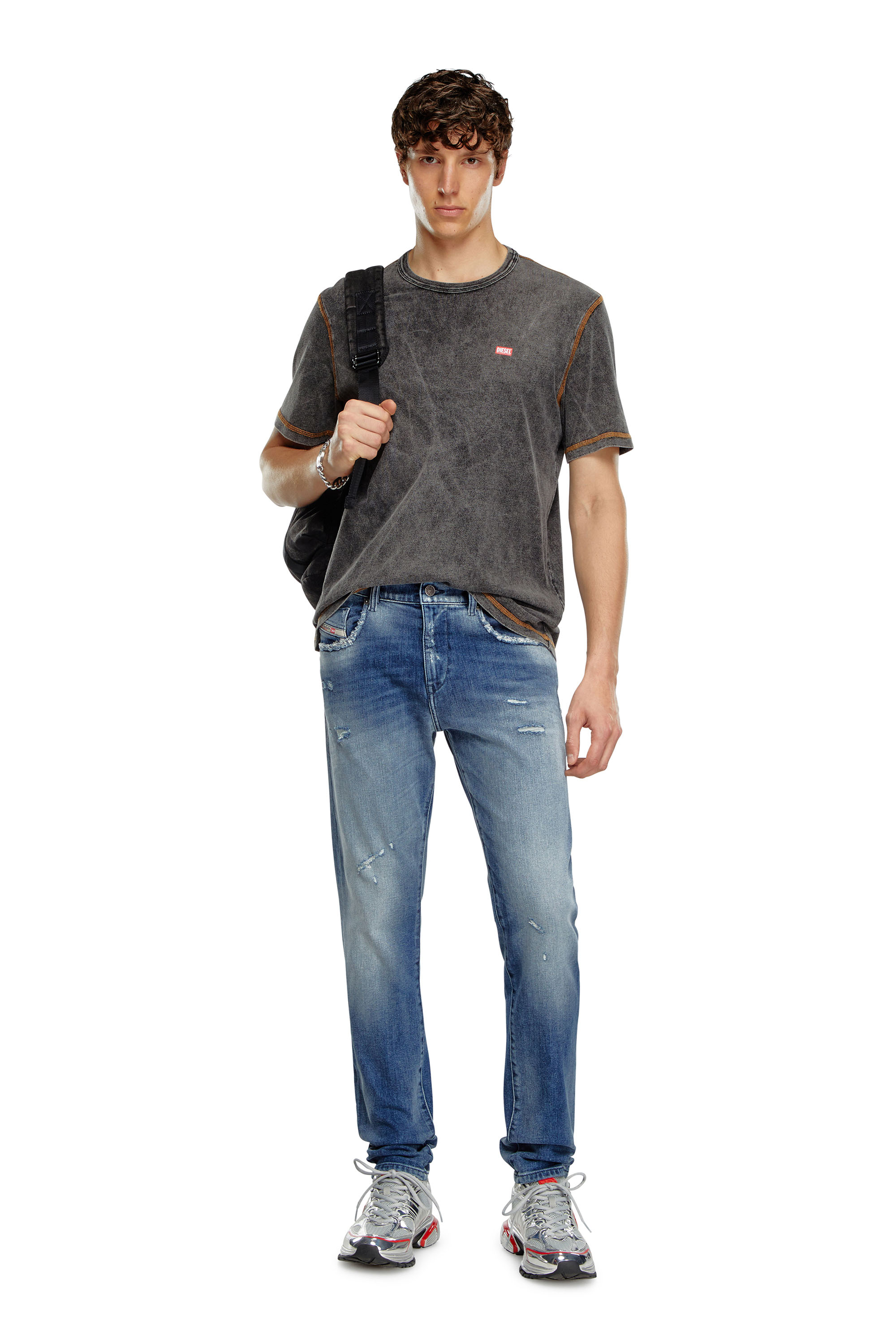 Diesel - Slim Jeans 2019 D-Strukt 09J61, Bleu moyen - Image 2