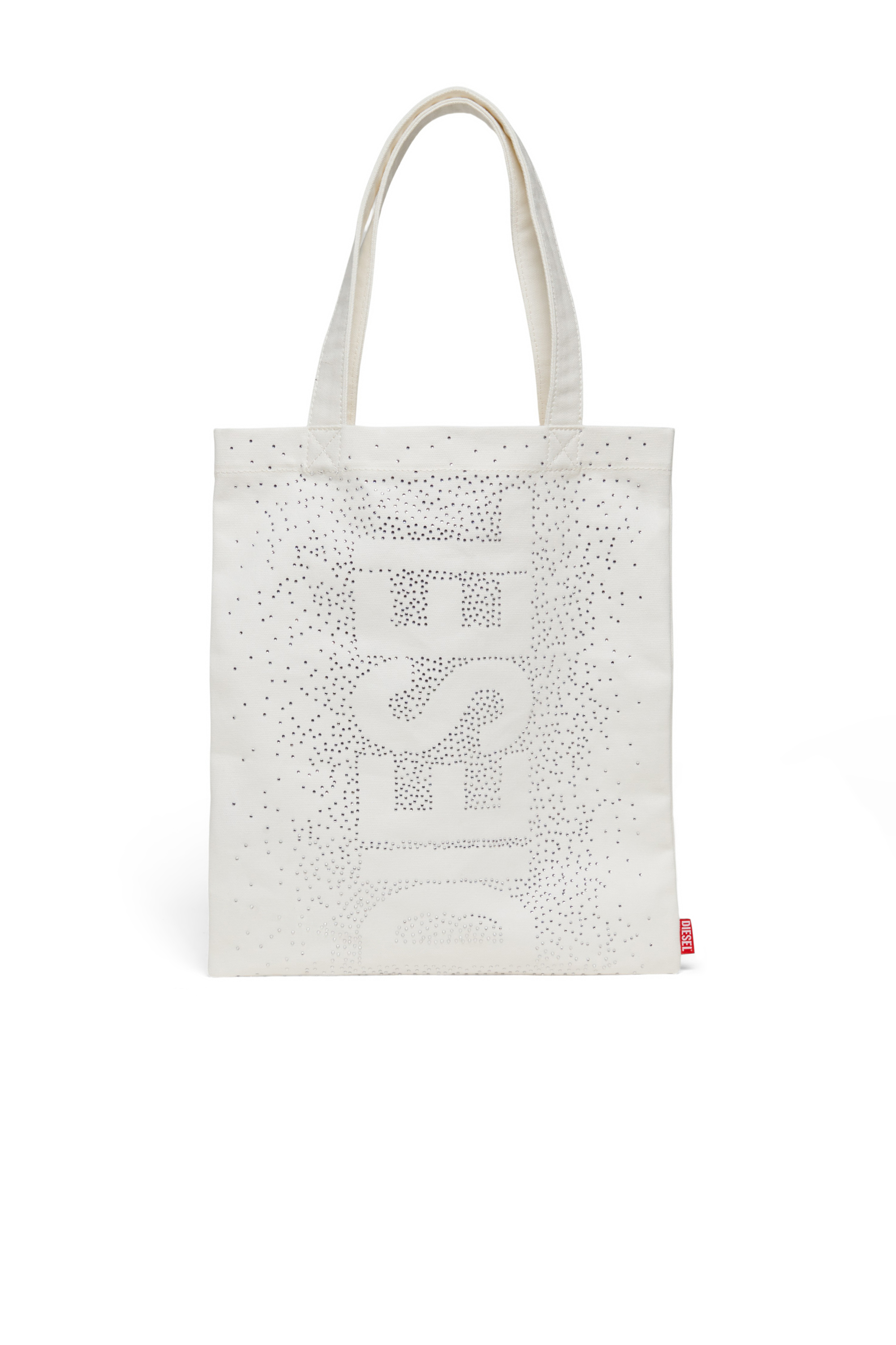 Diesel - WRAY, WRAY-Sac en coton avec d&eacute;tails en strass Femme in Blanc - 1