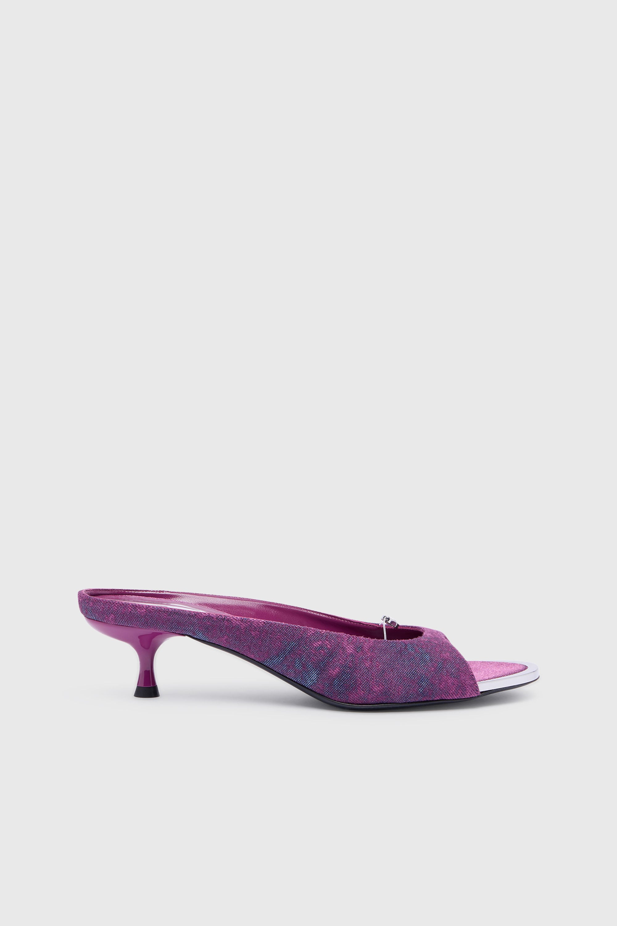 Diesel - D-DIAM'S-SA-40, D-Diam&rsquo;s-Mule en denim avec Oval D flottant Femme in Violet - 1
