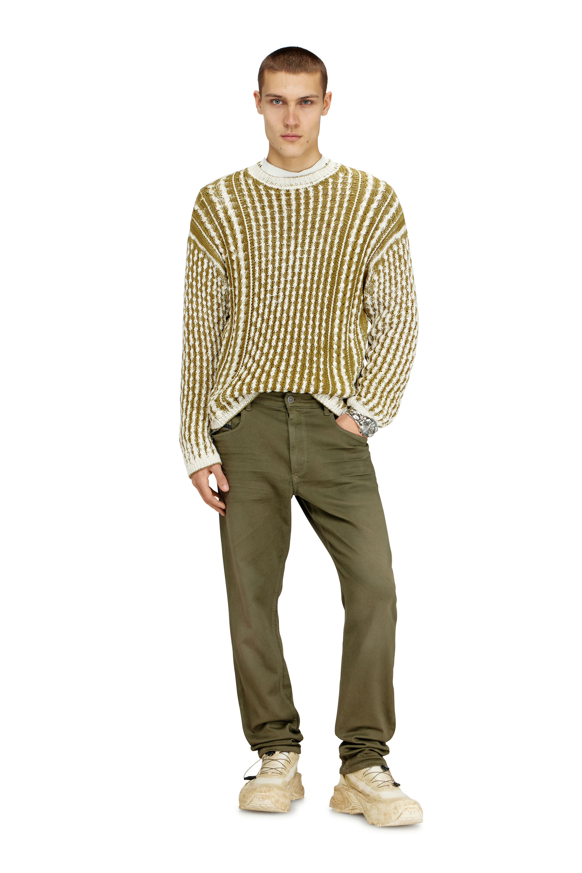 Diesel - Regular 2032 D-Krooley-BW Joggjeans&reg; 0670M Homme, Vert Militaire - Image 2