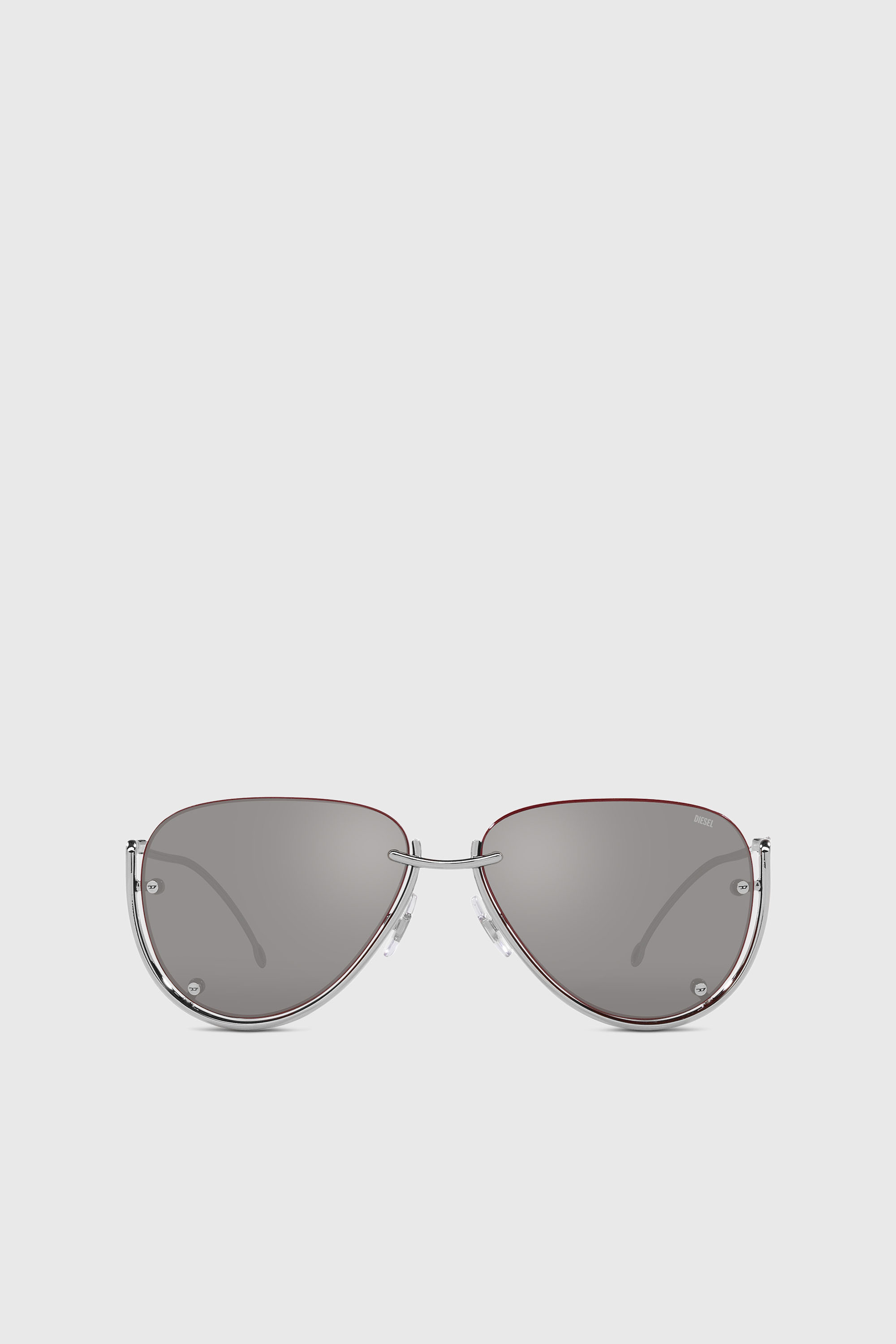 Diesel - 0DL1003, Lunettes de soleil de mod&egrave;le pilote Mixte in Gris argent&eacute; - 1