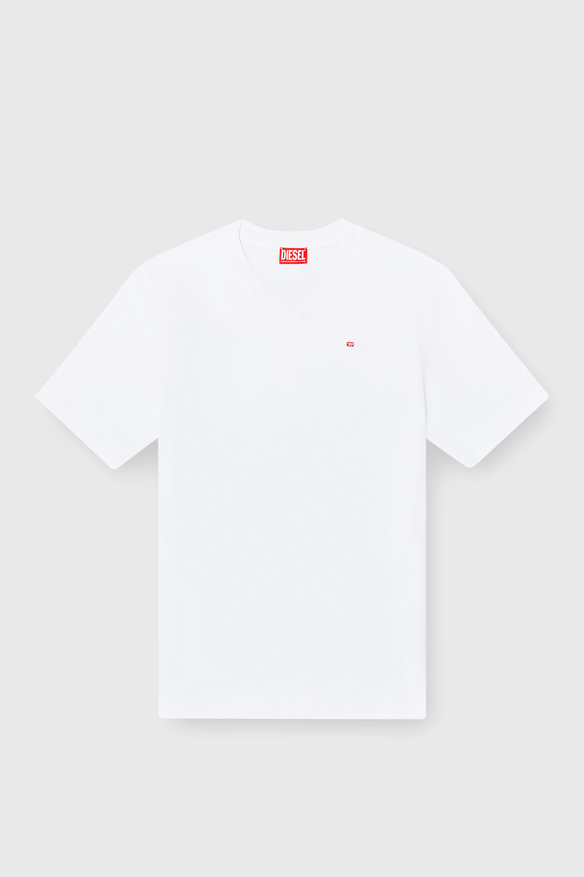 Diesel - T-ADJUST-V-MICRODIV, T-shirt &agrave; col en V avec micro logo brod&eacute; Homme in Polychrome - 2