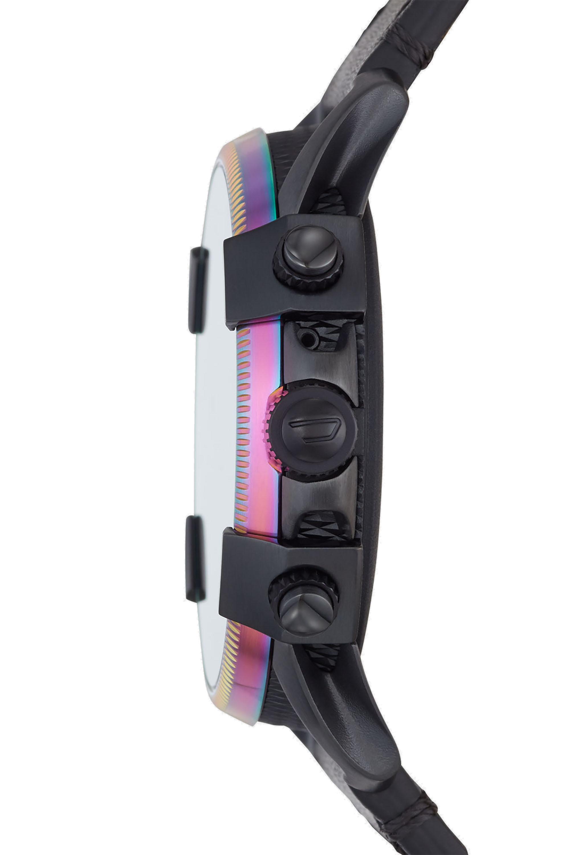 Diesel - DT2013, Montre connectée Full Guard 2.5 en cuir noir Homme in Noir - 3