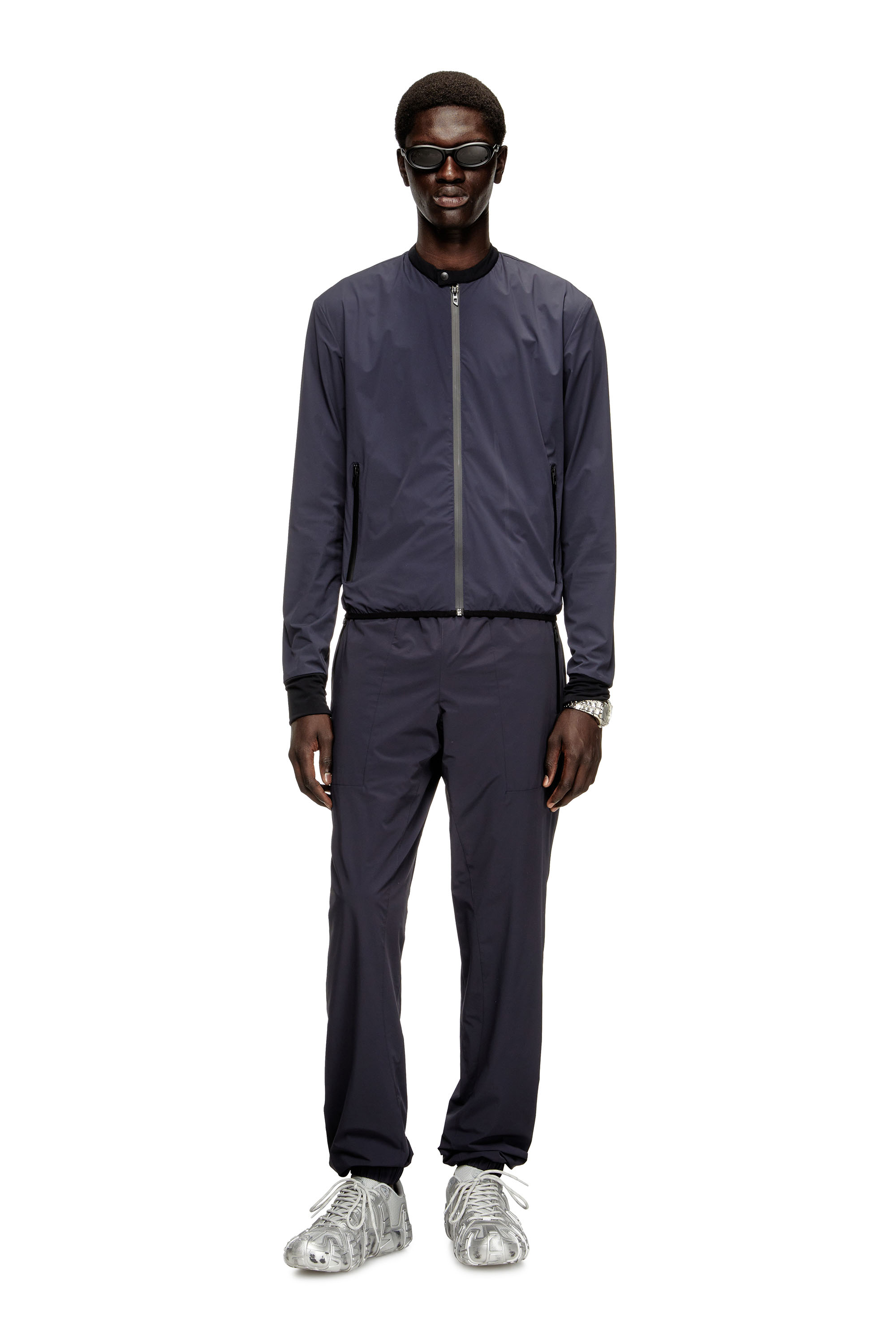 Diesel - P-ARDO-LONG, Pantalon en nylon bi-stretch Homme in Bleu - 1