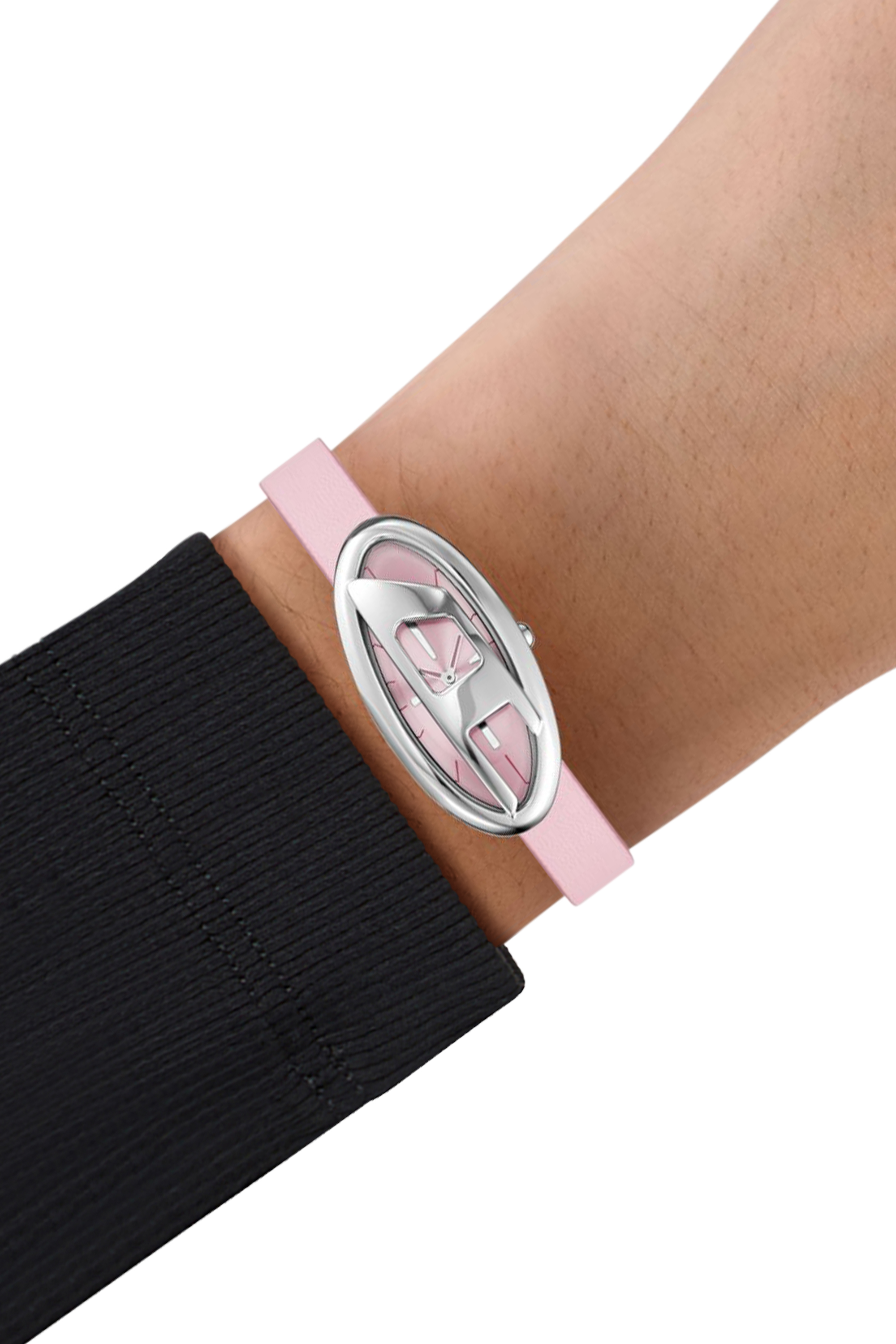 Diesel - DZ5621 WATCH, Montre D-Era en cuir à deux aiguilles Femme in Rose - 4