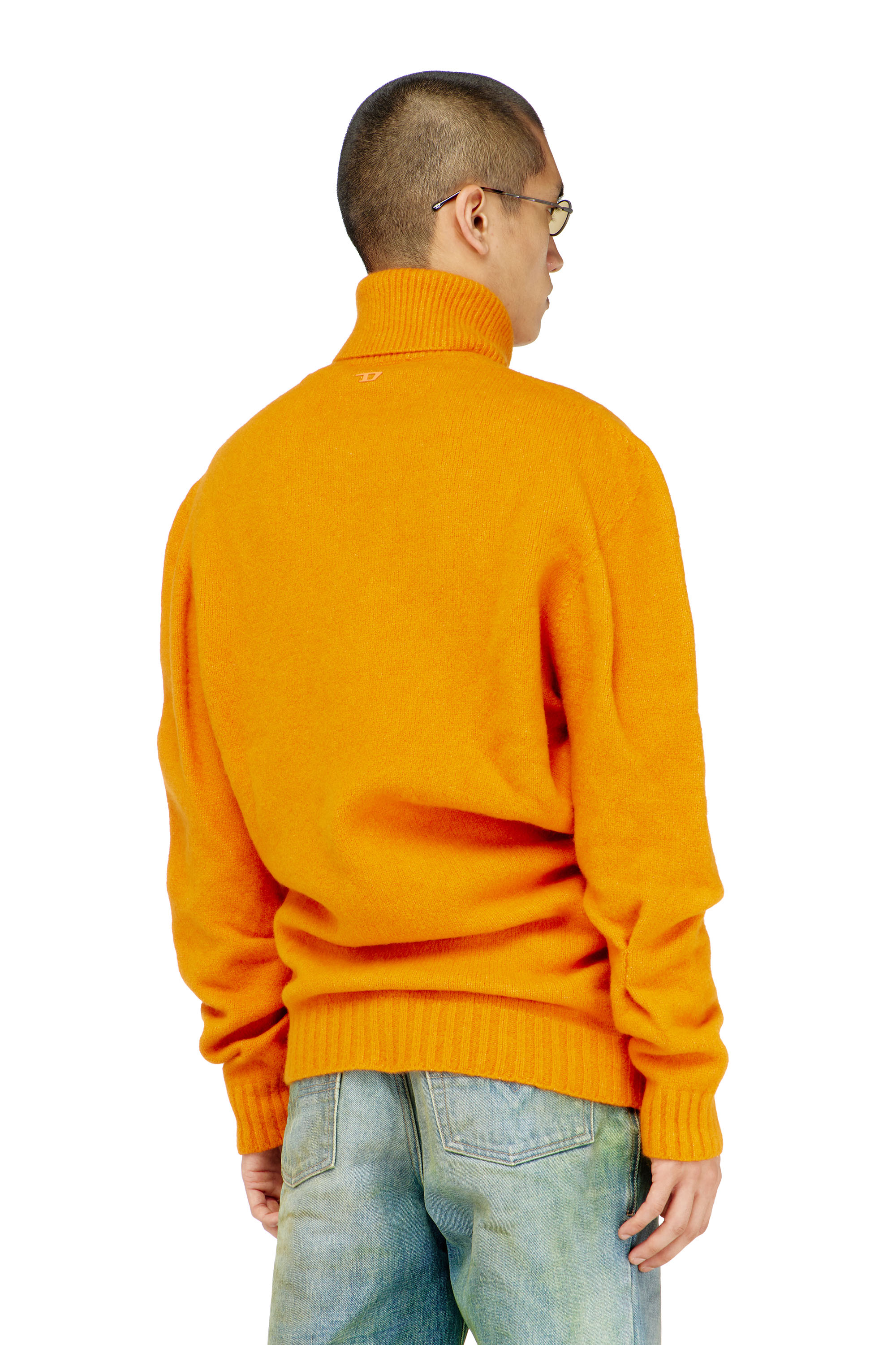 Diesel - K-ANDREW, Pull col boutonnage en maille bouillie froiss&eacute;e Homme in ToBeDefined - 4