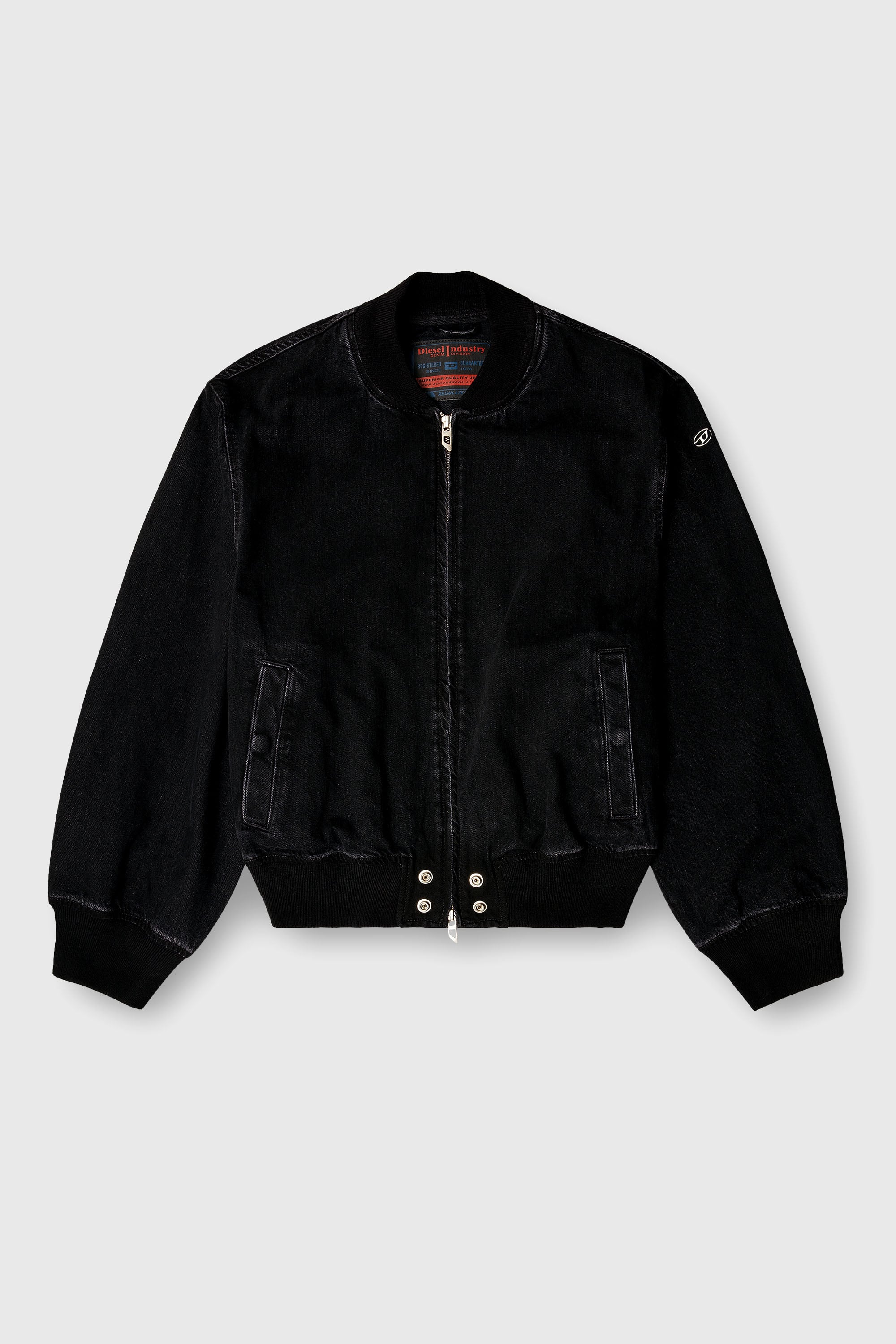 Diesel - D-GUZ, Blouson aviateur en denim Mixte in Noir - 2