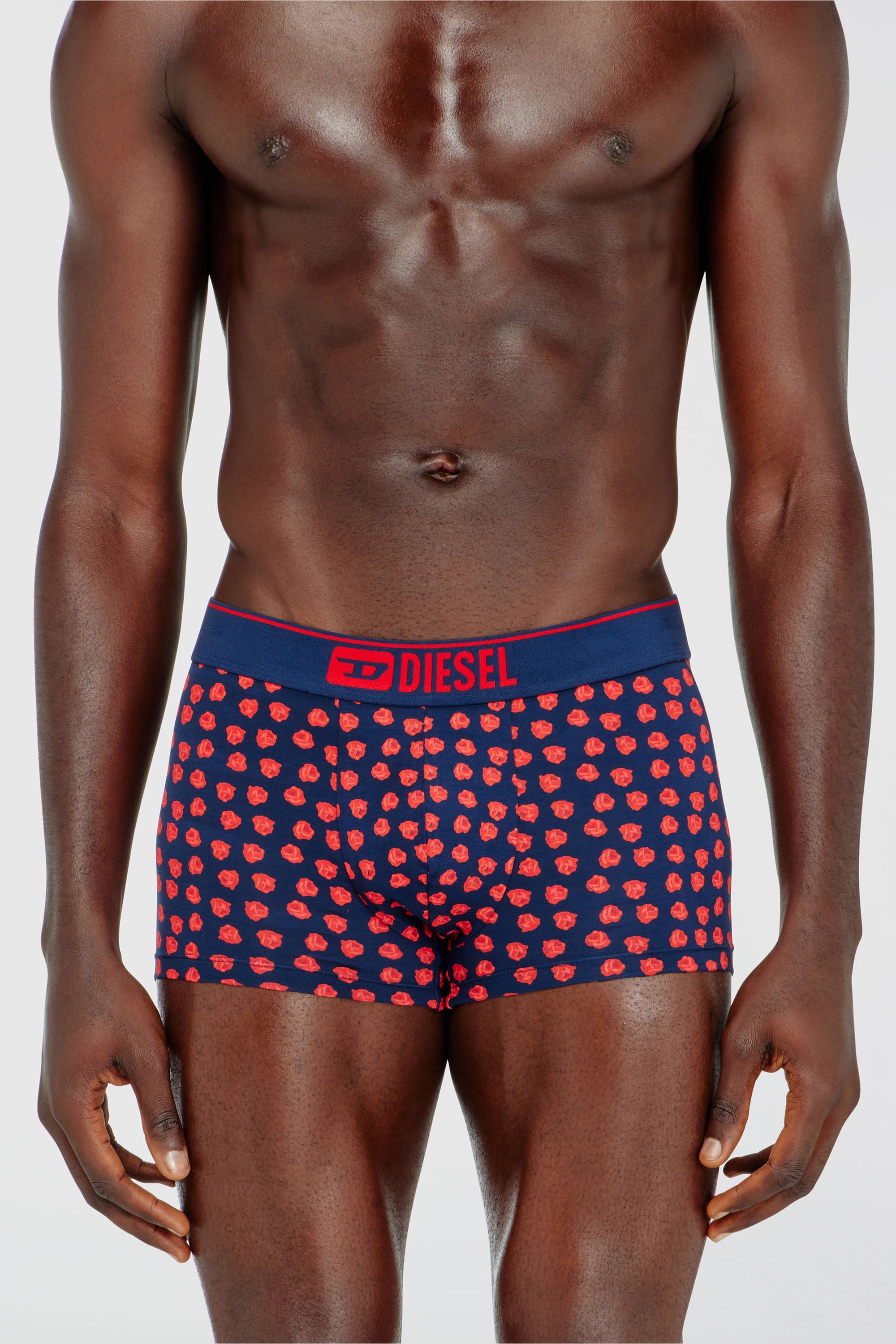 Diesel - DAMIEN-D-BOX-3PACK, Lot de trois boxers avec imprim&eacute; rose Homme in Polychrome - 2