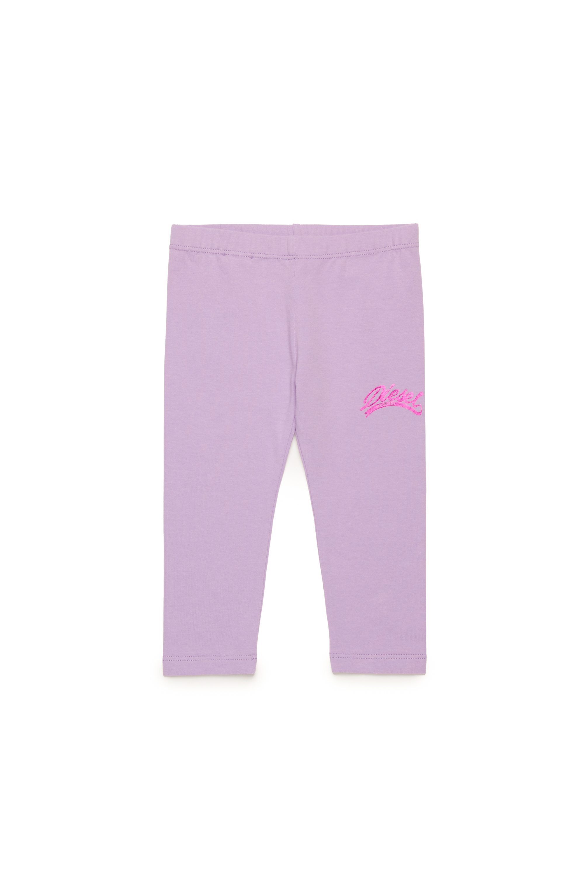 Diesel - PSTRAB, Legging avec logo m&eacute;tallis&eacute; Femme in Violet - 1
