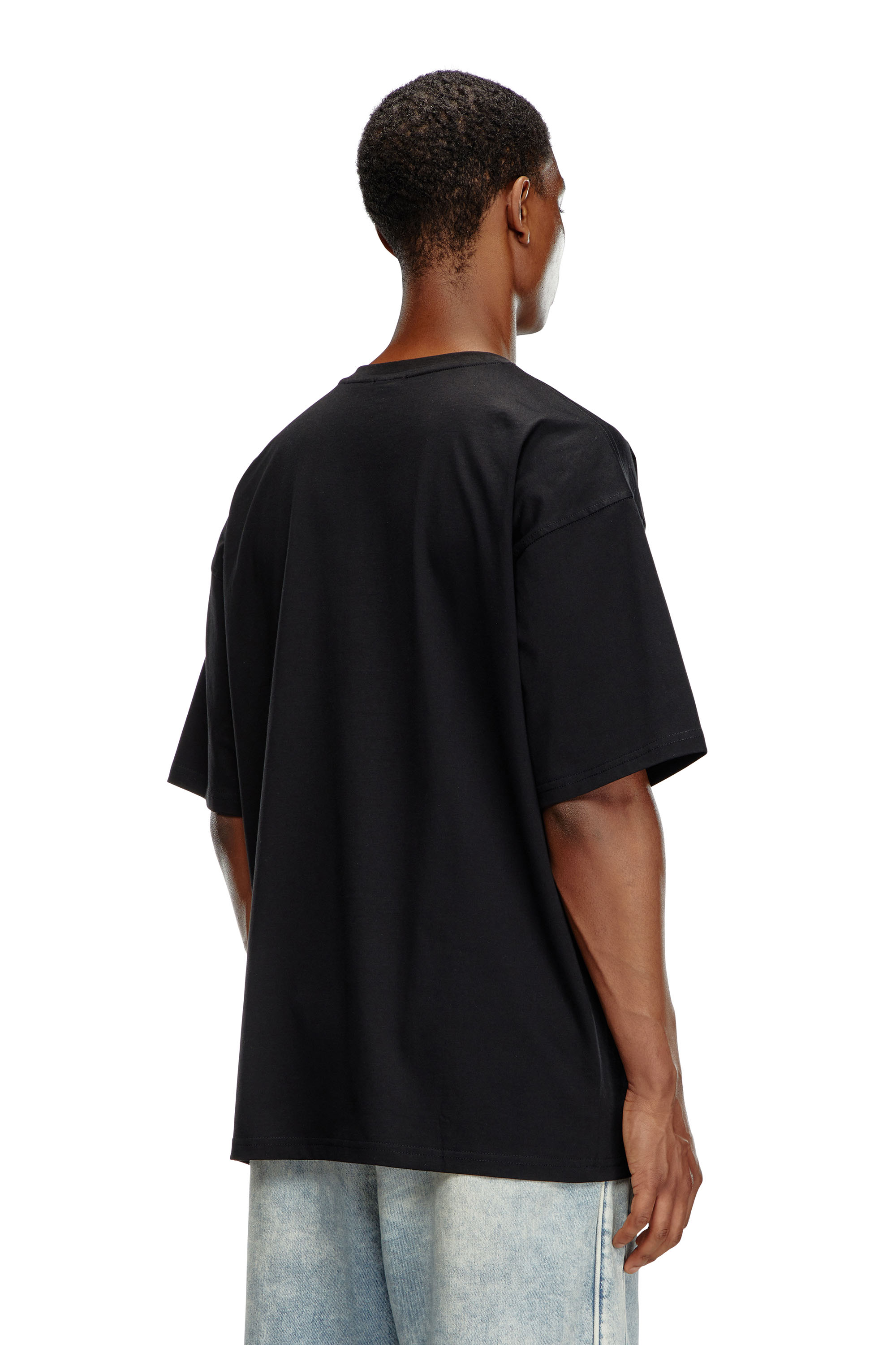 Diesel - T-BOXT-OD, Mixte T-shirt avec Oval D brodé in Noir - Image 3