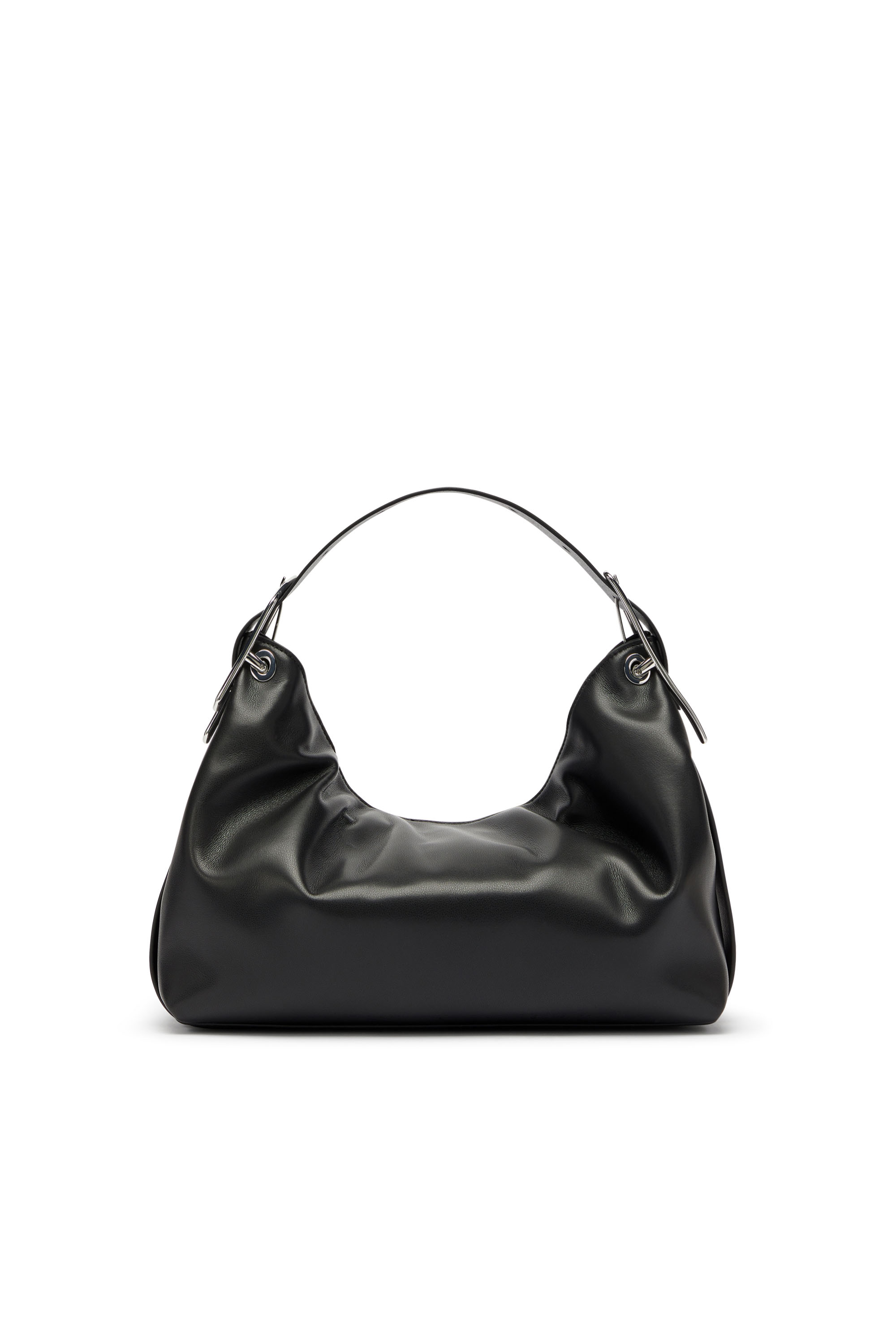 Diesel - D-LINE SHOULDER, D-Line-Sac &agrave; bandouli&egrave;re en cuir Femme in Noir - 3