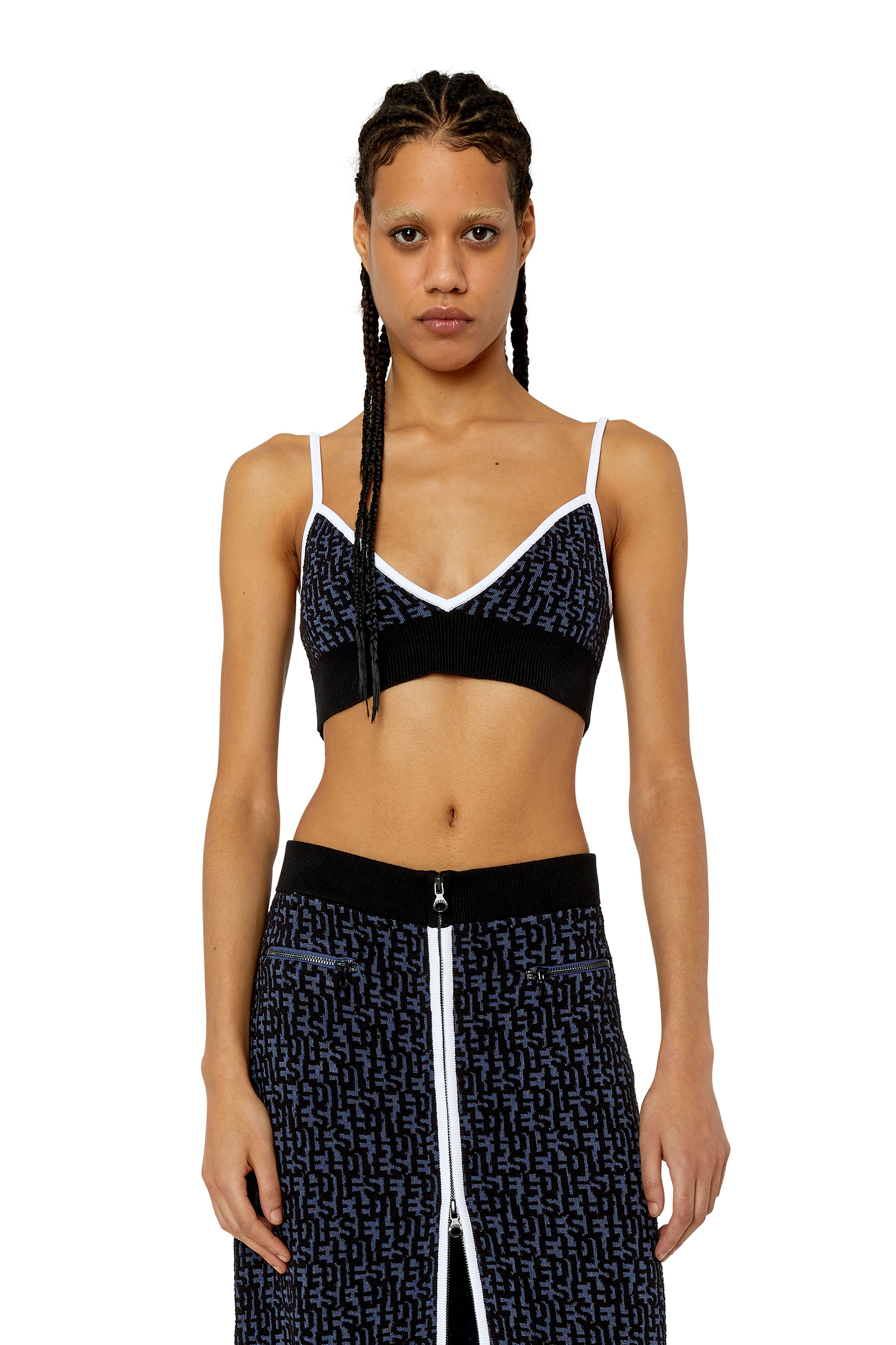 Diesel - M-ATHILDE-TOP, Noir/Bleu - Image 1