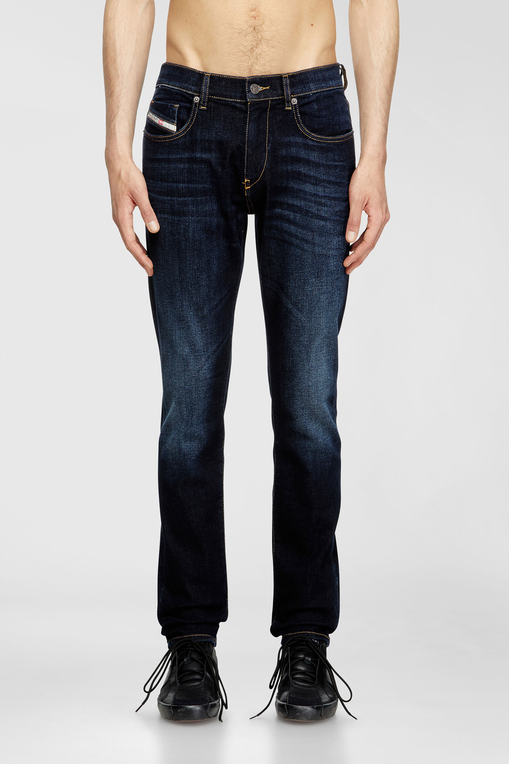 Diesel - Slim Jeans 2019 D-Strukt 009ZS Homme, Bleu Fonc&eacute; - Image 2
