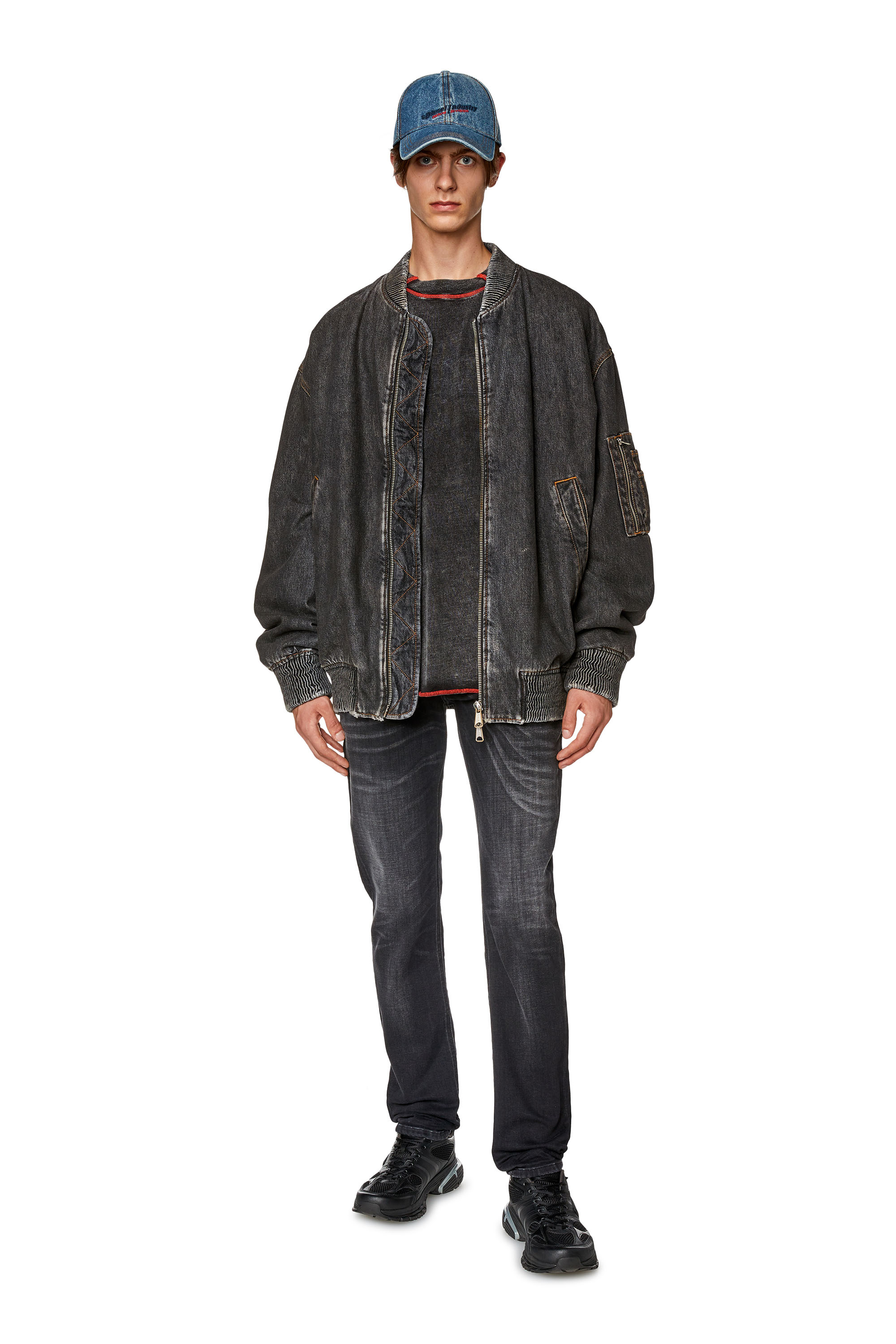 Diesel - Skinny Jeans 1979 Sleenker 09G54, Noir/Gris foncé - Image 1
