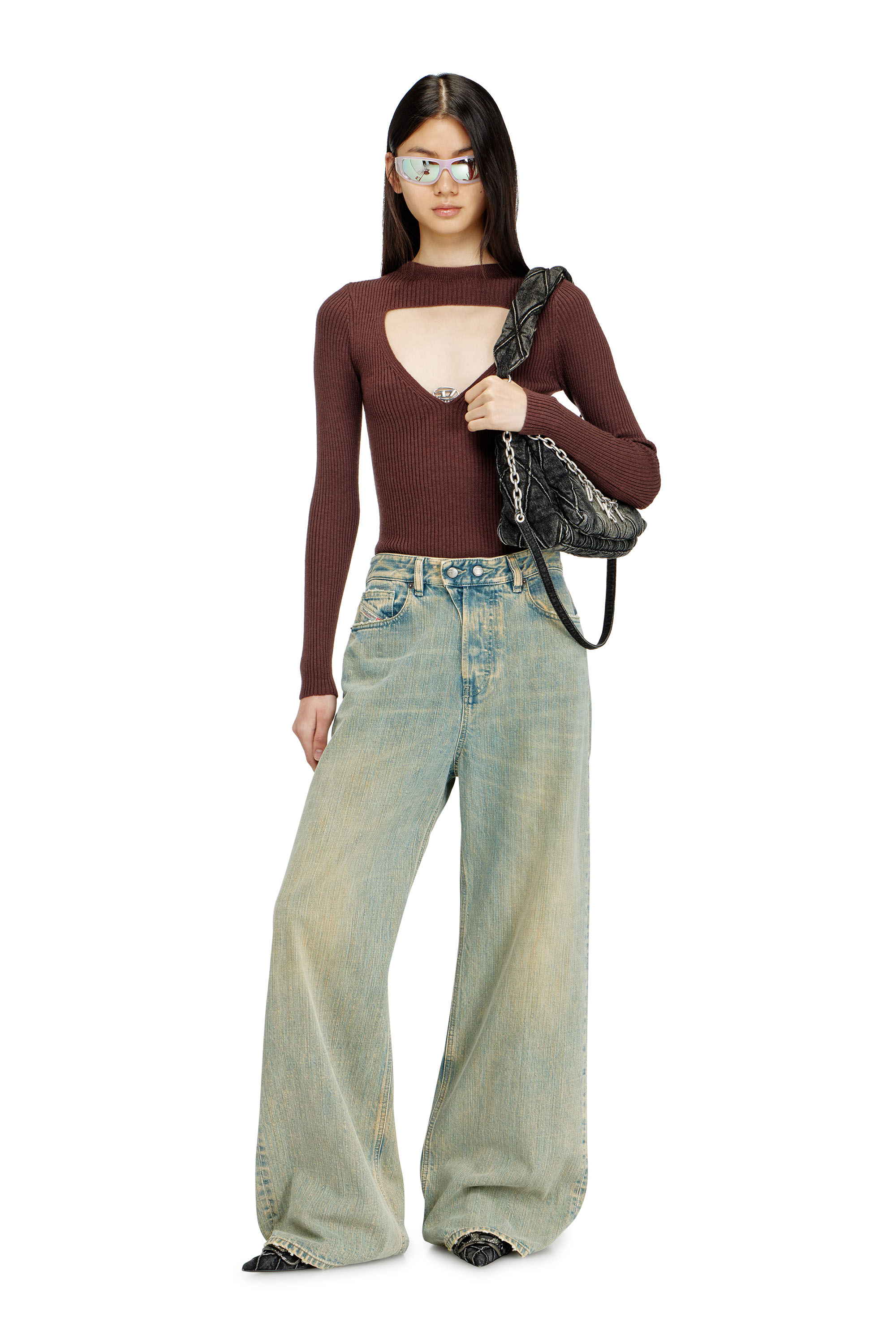 Diesel - Relaxed Jeans 1996 D-Sire 007CY Femme, Bleu moyen - Image 2