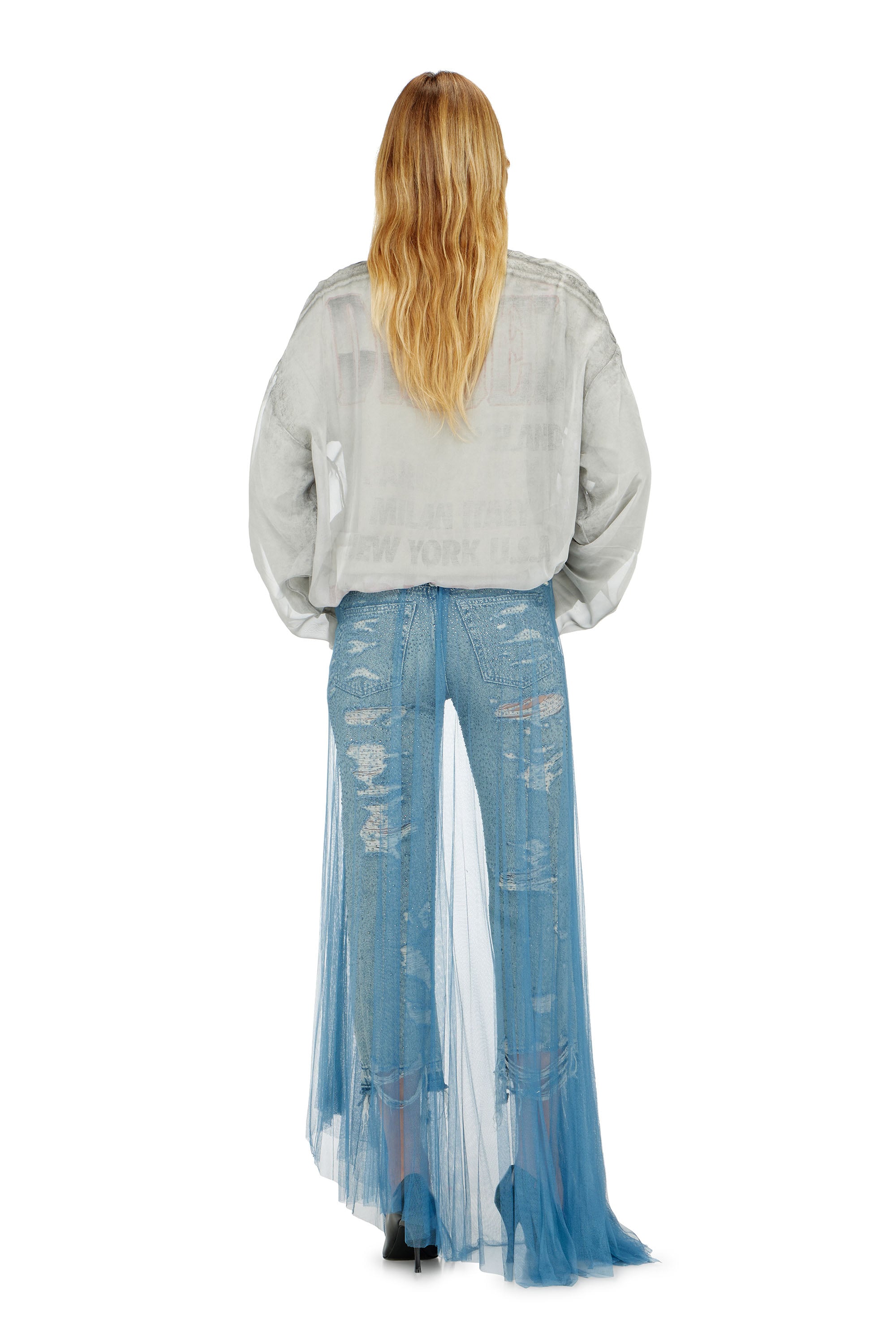 Diesel - Regular Jeans D-Aisi 0DBER Femme, Bleu moyen - Image 3