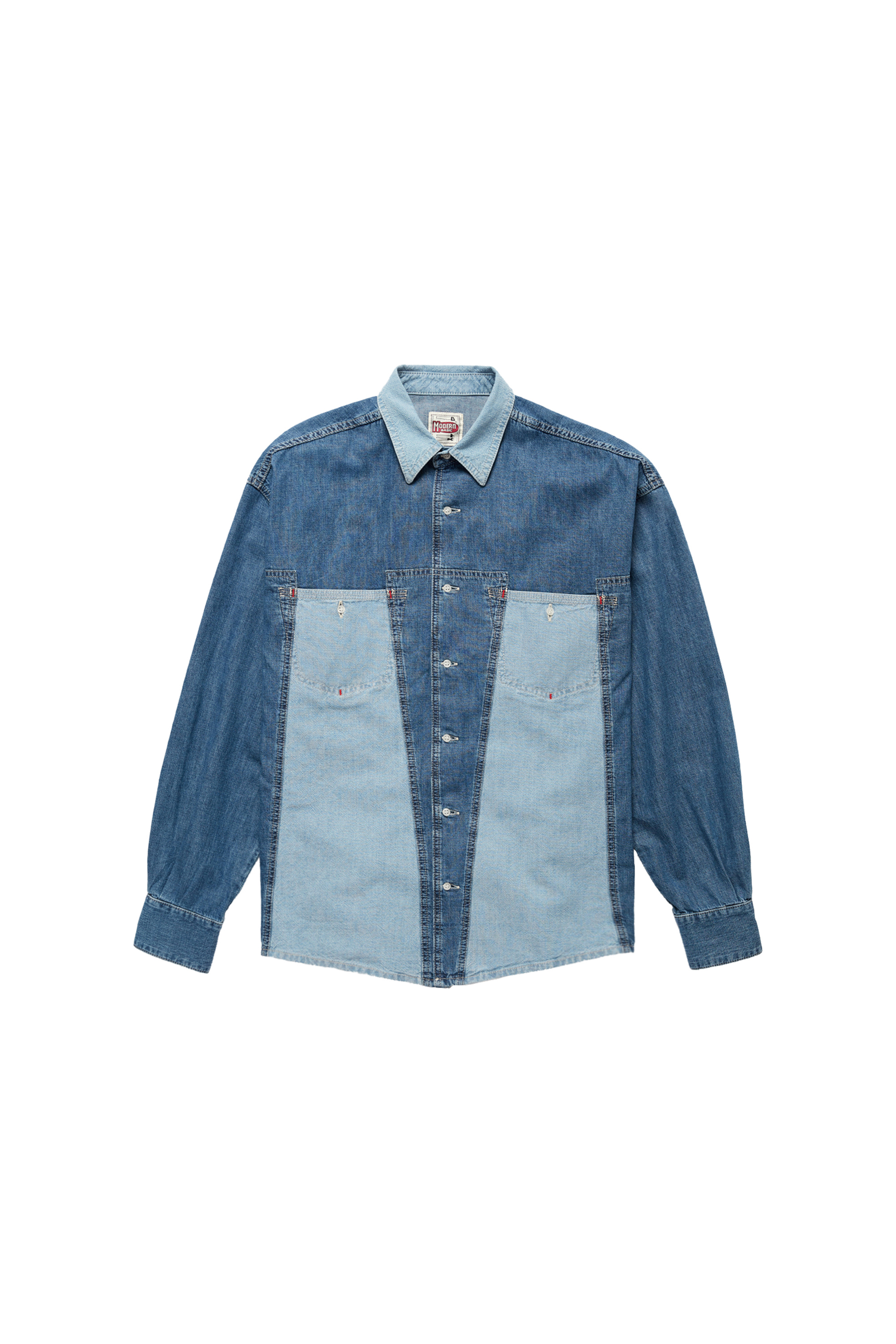 DxD-SHIRT, Bleu moyen - Chemises en Denim