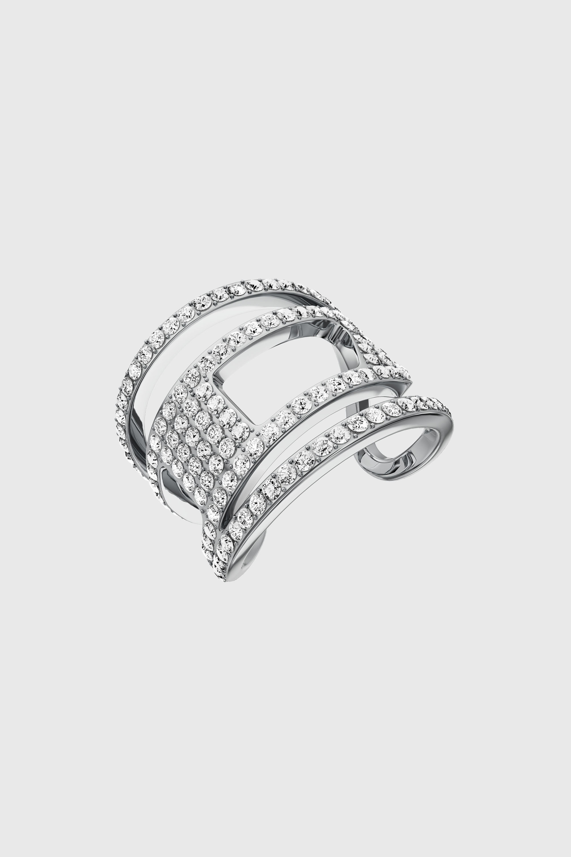Diesel - DX1705040 JEWELLERY, Bague D band en acier inoxydable Mixte in Gris argent&eacute; - 1