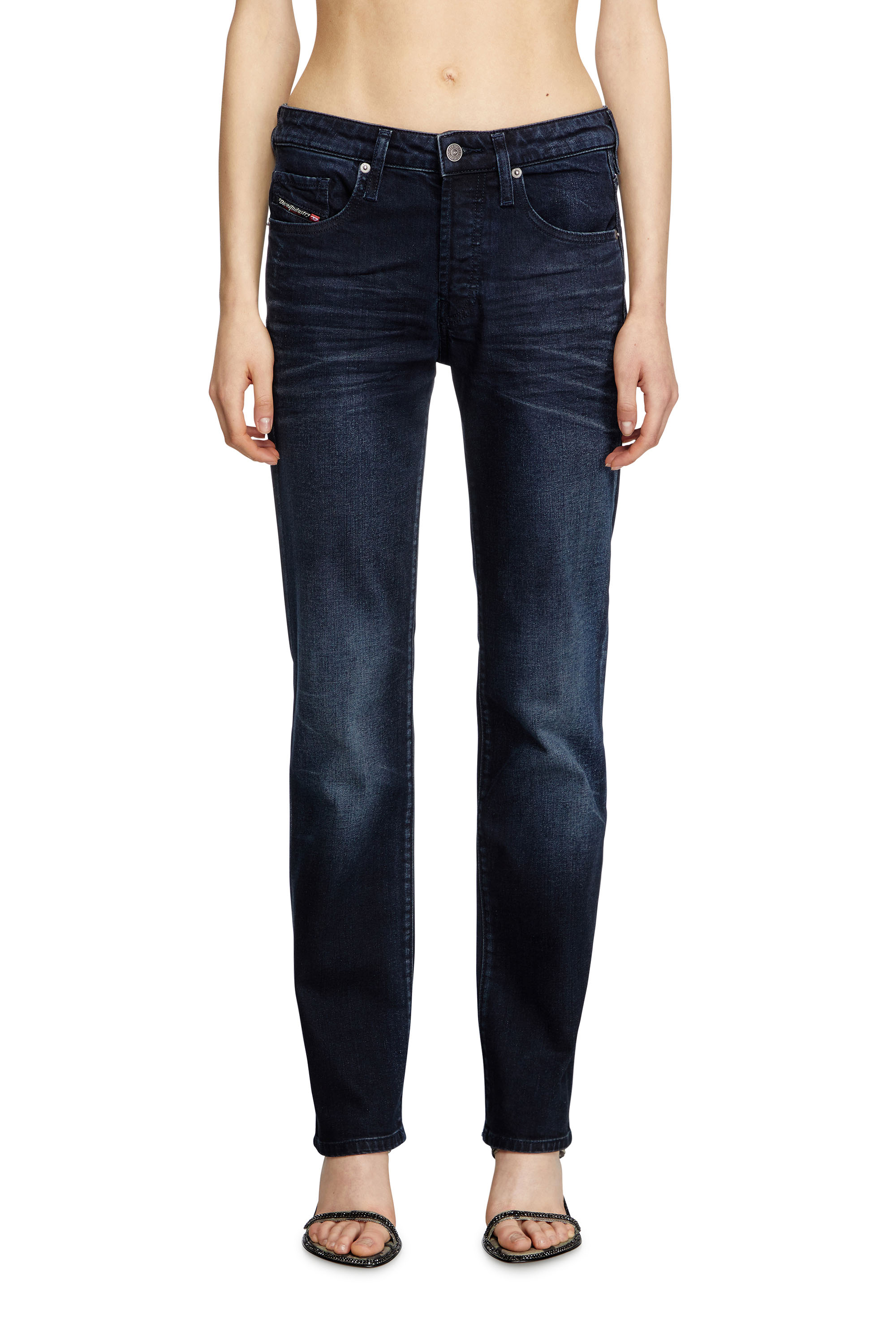 Diesel - Regular Jeans 1989 D-Mine 0BMBX Femme, Bleu Foncé - Image 1