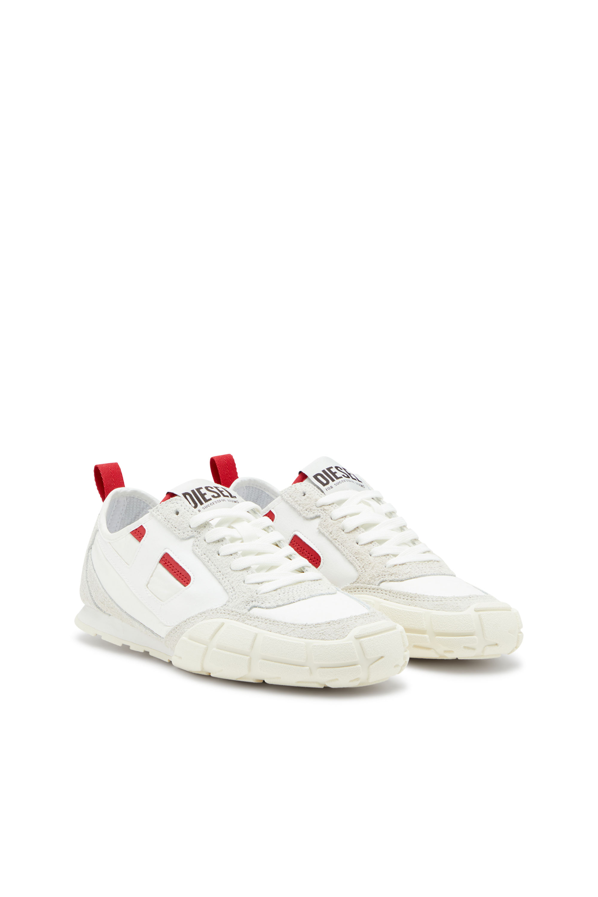 Diesel - S-PAGODHA LOW W, Sneakers en cuir, suède et tissu indéchirable Femme in ToBeDefined - 2