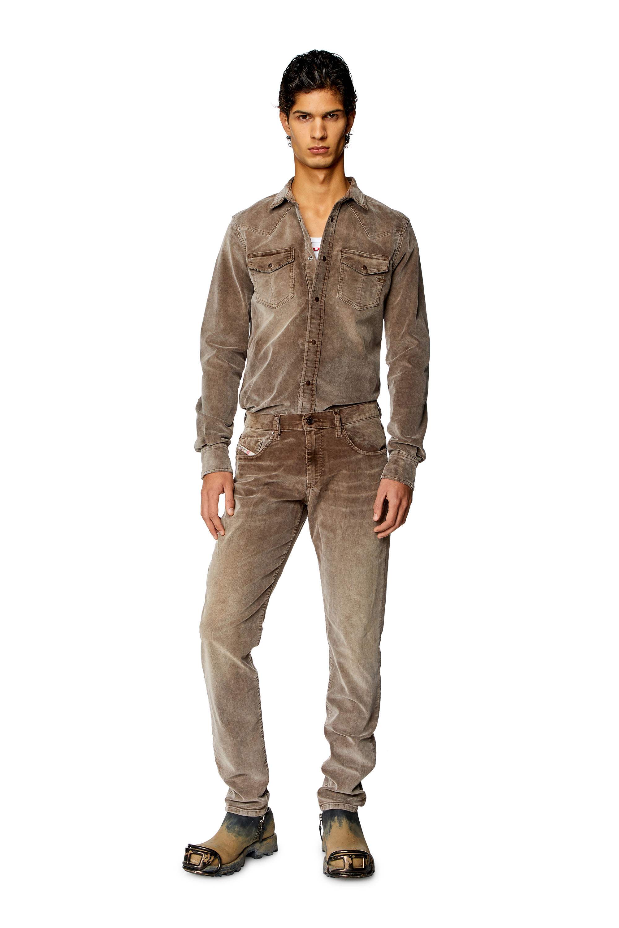 Diesel - Slim Jeans 2019 D-Strukt 068JF, Marron - Image 1
