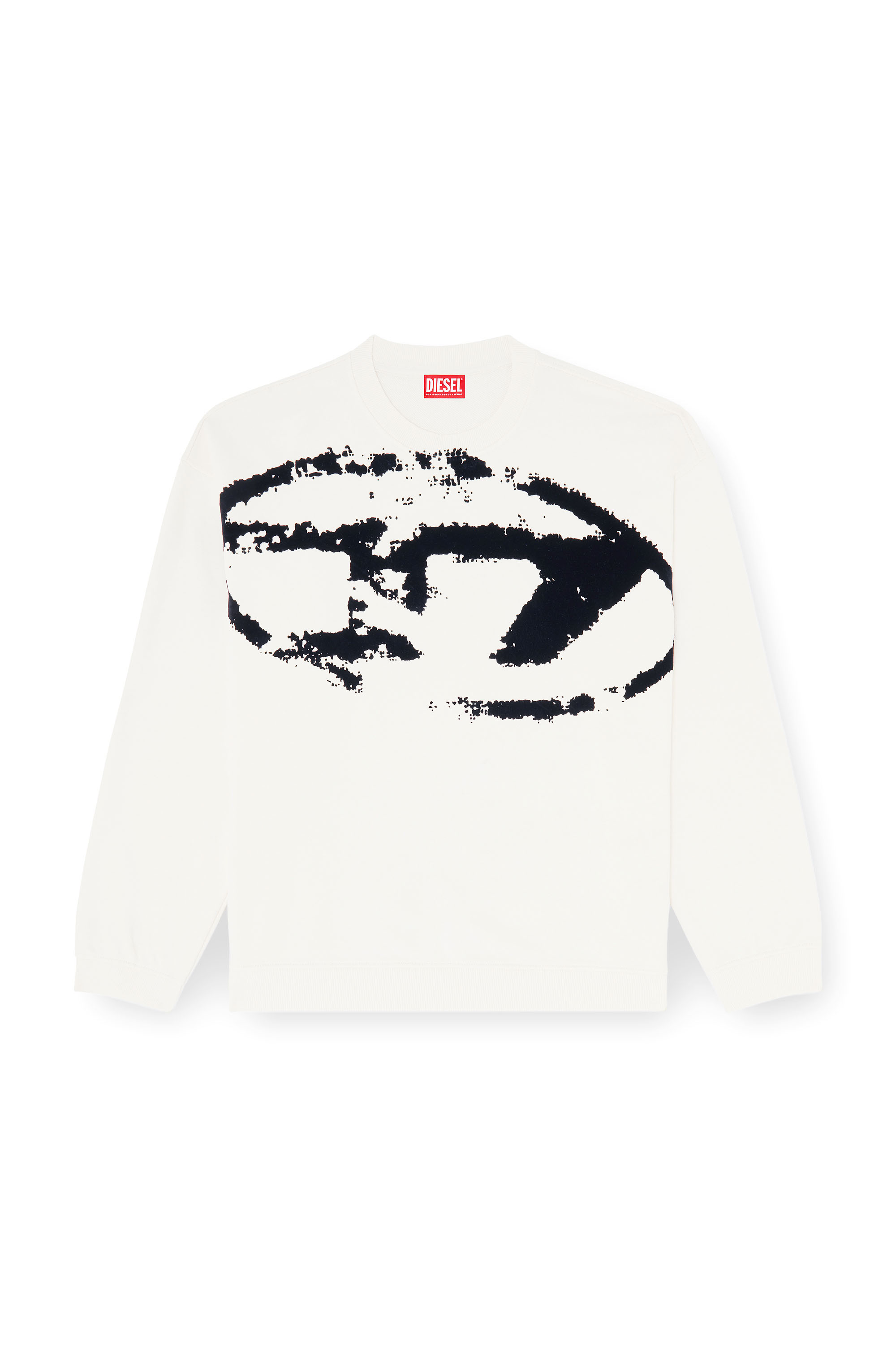 Diesel - S-BOXT-N5, Sweat-shirt en coton avec D ovale floqu&eacute; Homme in Polychrome - 3