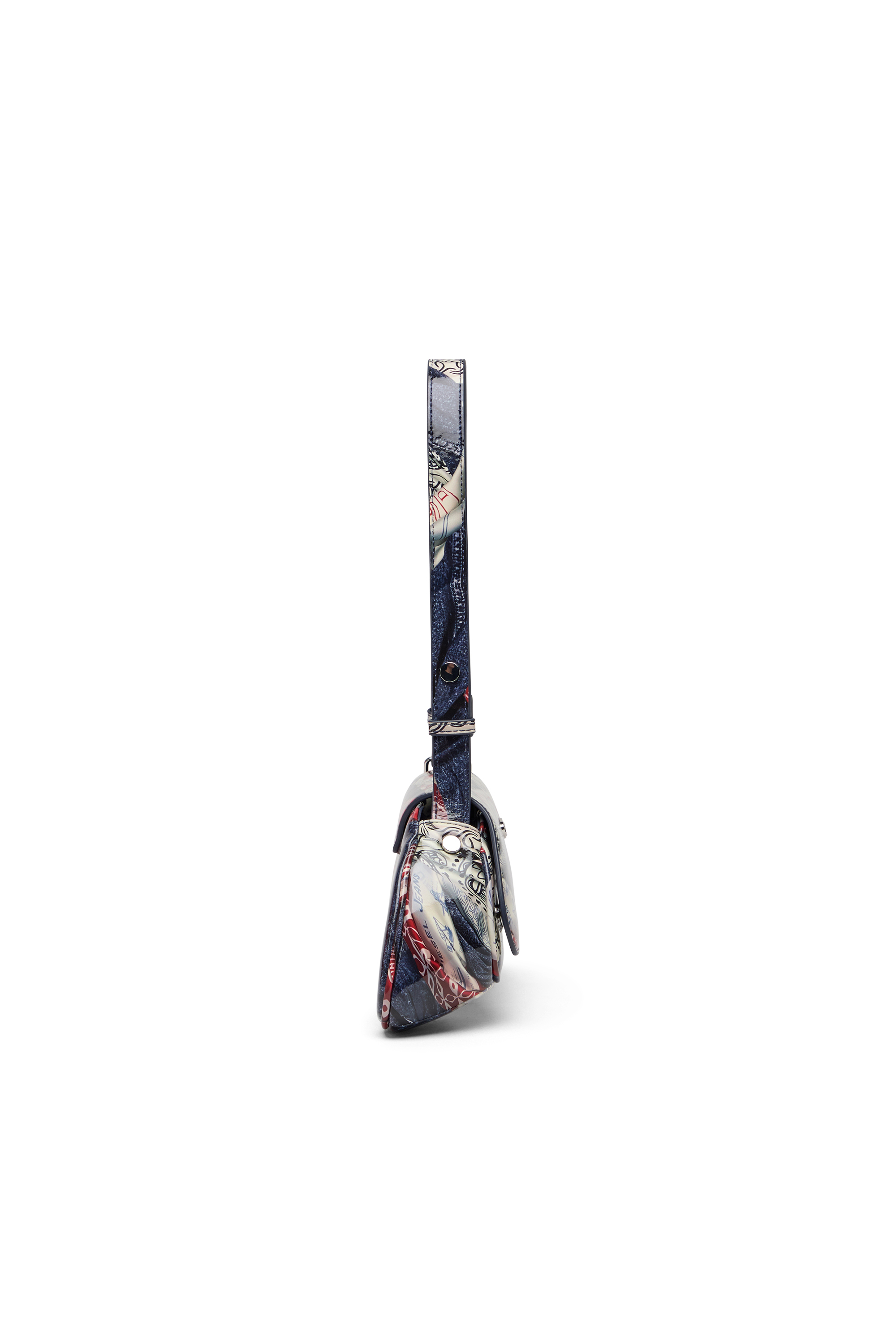 Diesel - PLAY CROSSBODY, Play-Sac à bandoulière en PU glossy imprimé Femme in Polychrome - 4