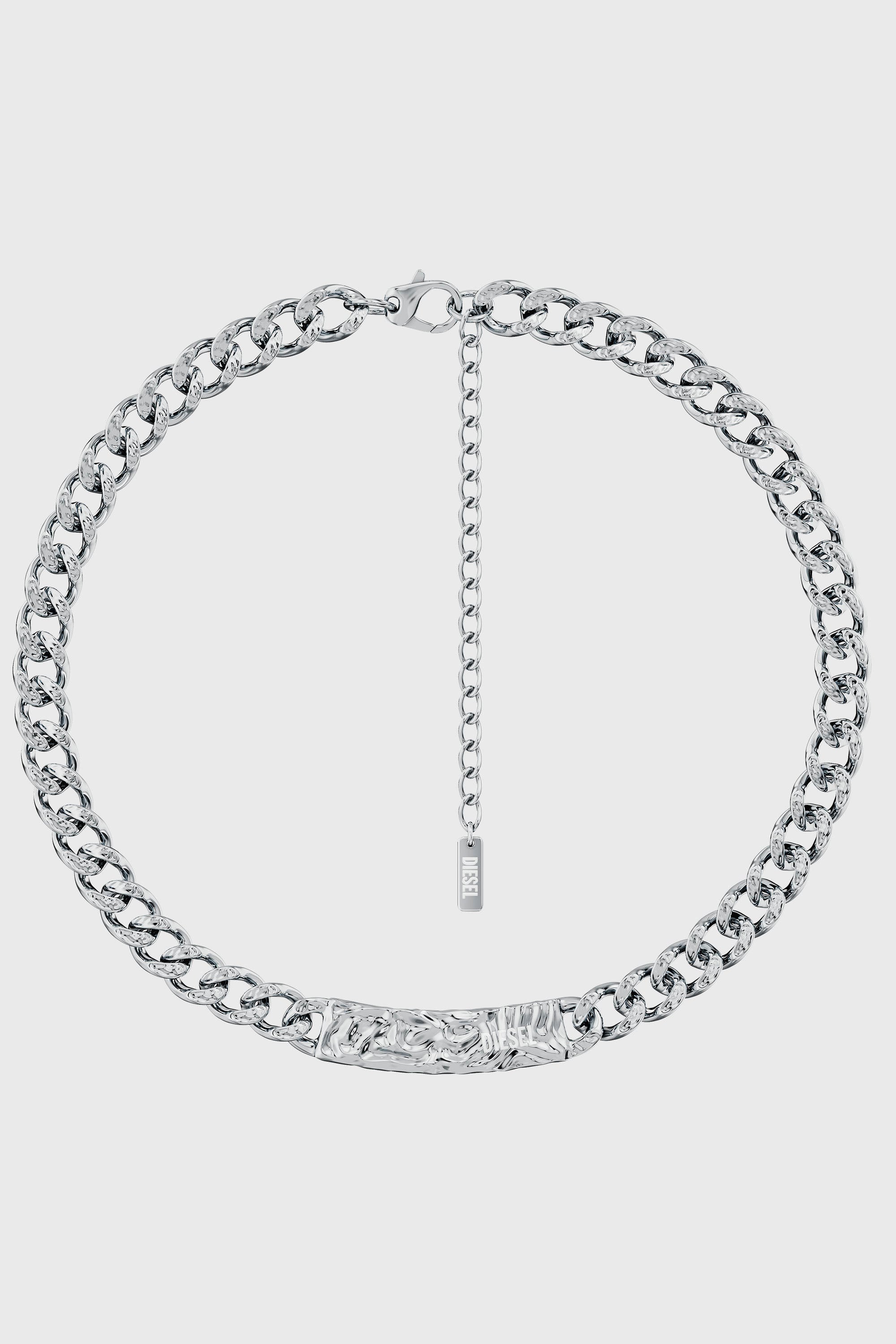 Diesel - DX1733040, Collier cha&icirc;ne en acier inoxydable Mixte in Gris argent&eacute; - 1
