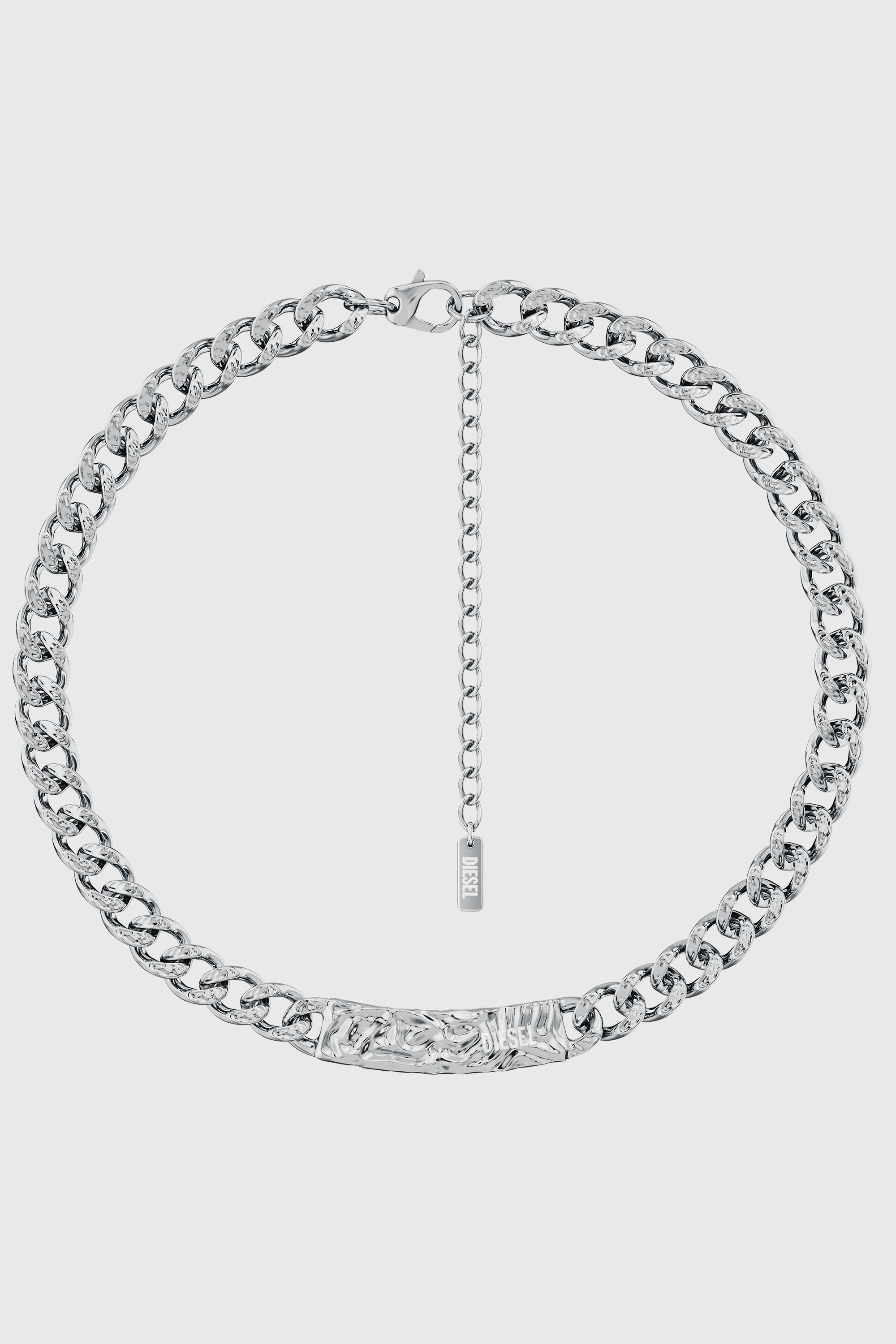 Diesel - DX1733040, Collier cha&icirc;ne en acier inoxydable Mixte in Gris argent&eacute; - 1
