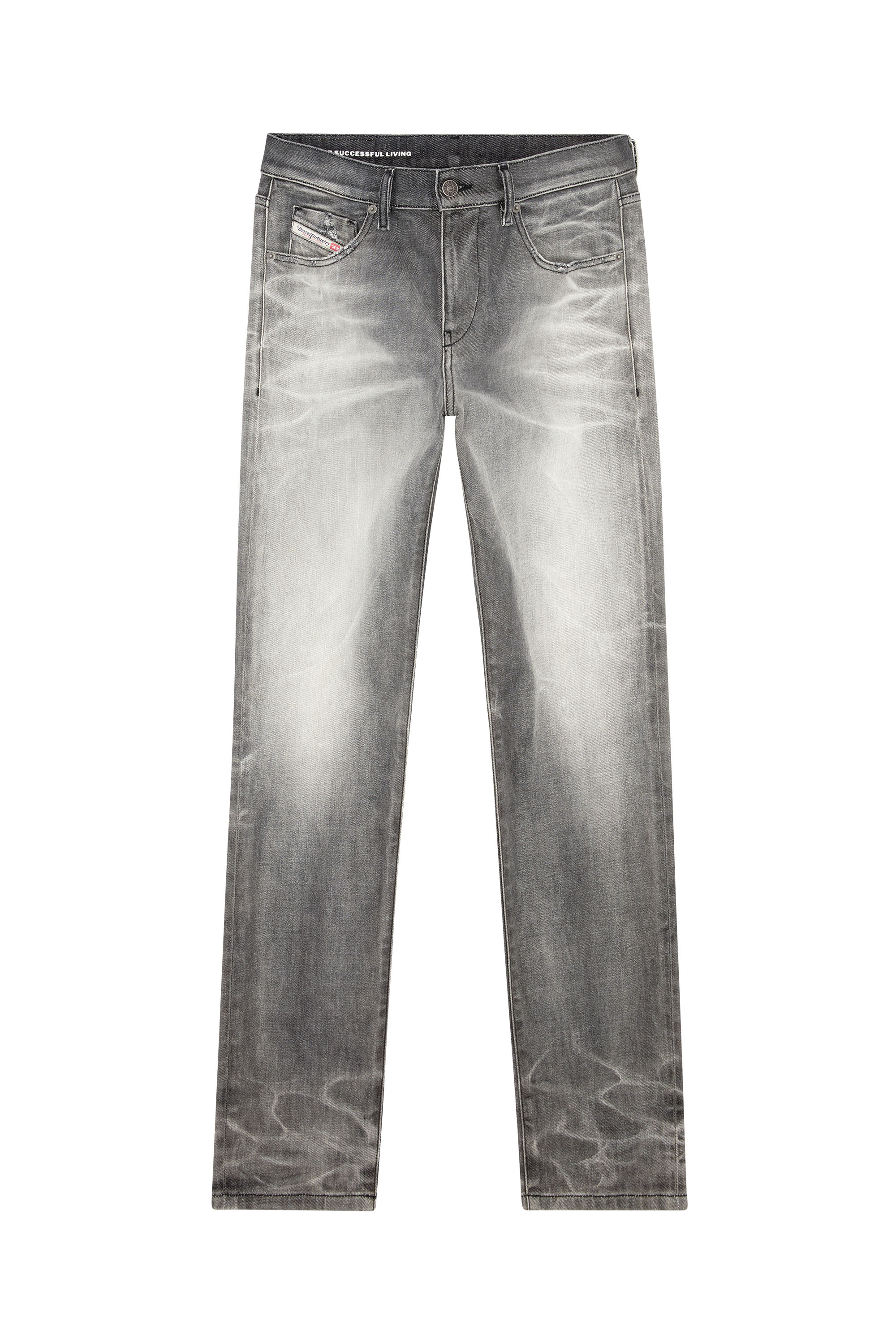 Diesel - Slim Jeans 2019 D-Strukt 09J58, Gris foncé - Image 5