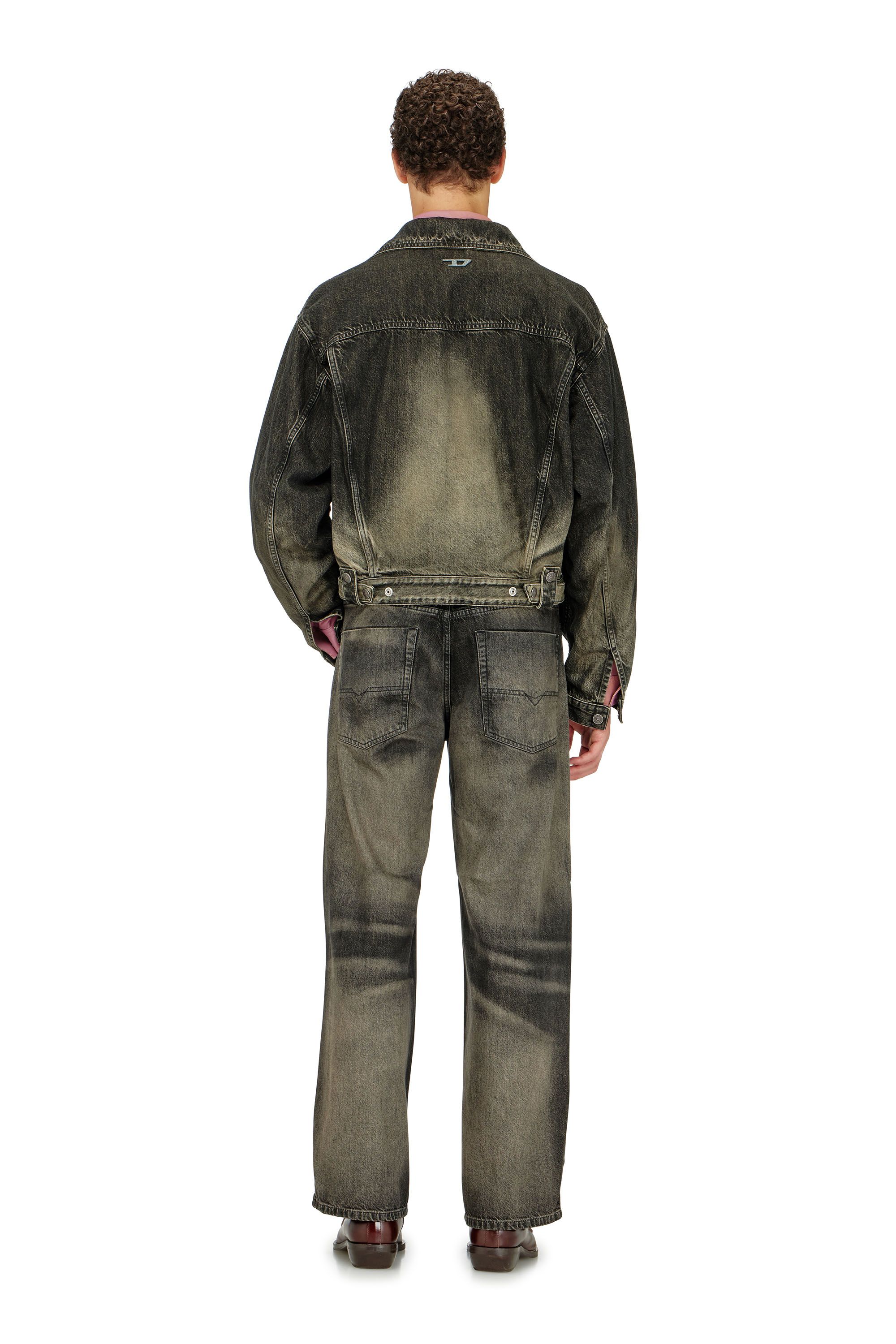 Diesel - Relaxed Jeans 1982 D-Hakou 09R33 Mixte, Noir/Gris fonc&eacute; - Image 3