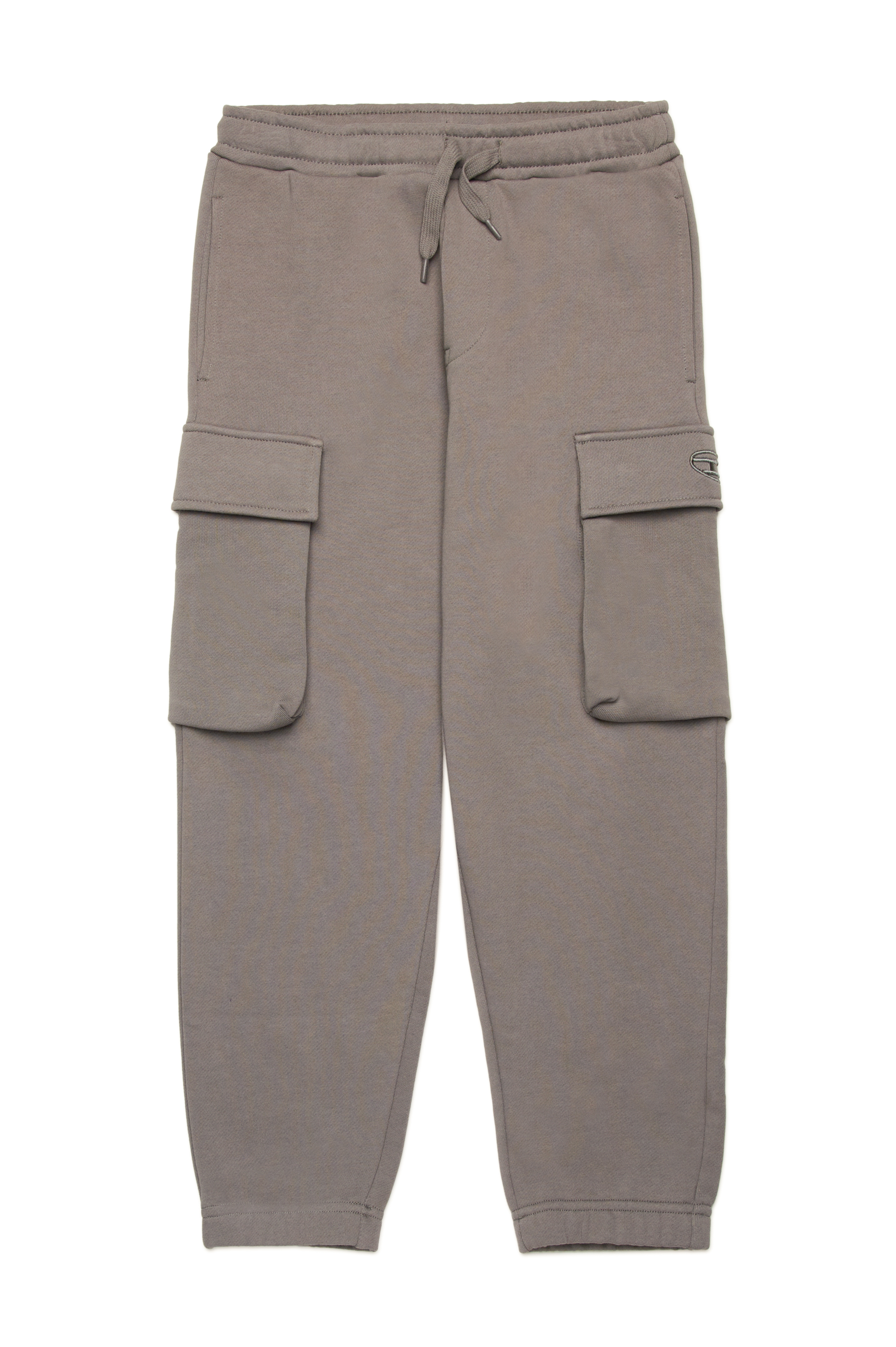 Diesel - PLEKOX, Pantalon de survêtement cargo avec broderie Oval D Homme in Gris - 1