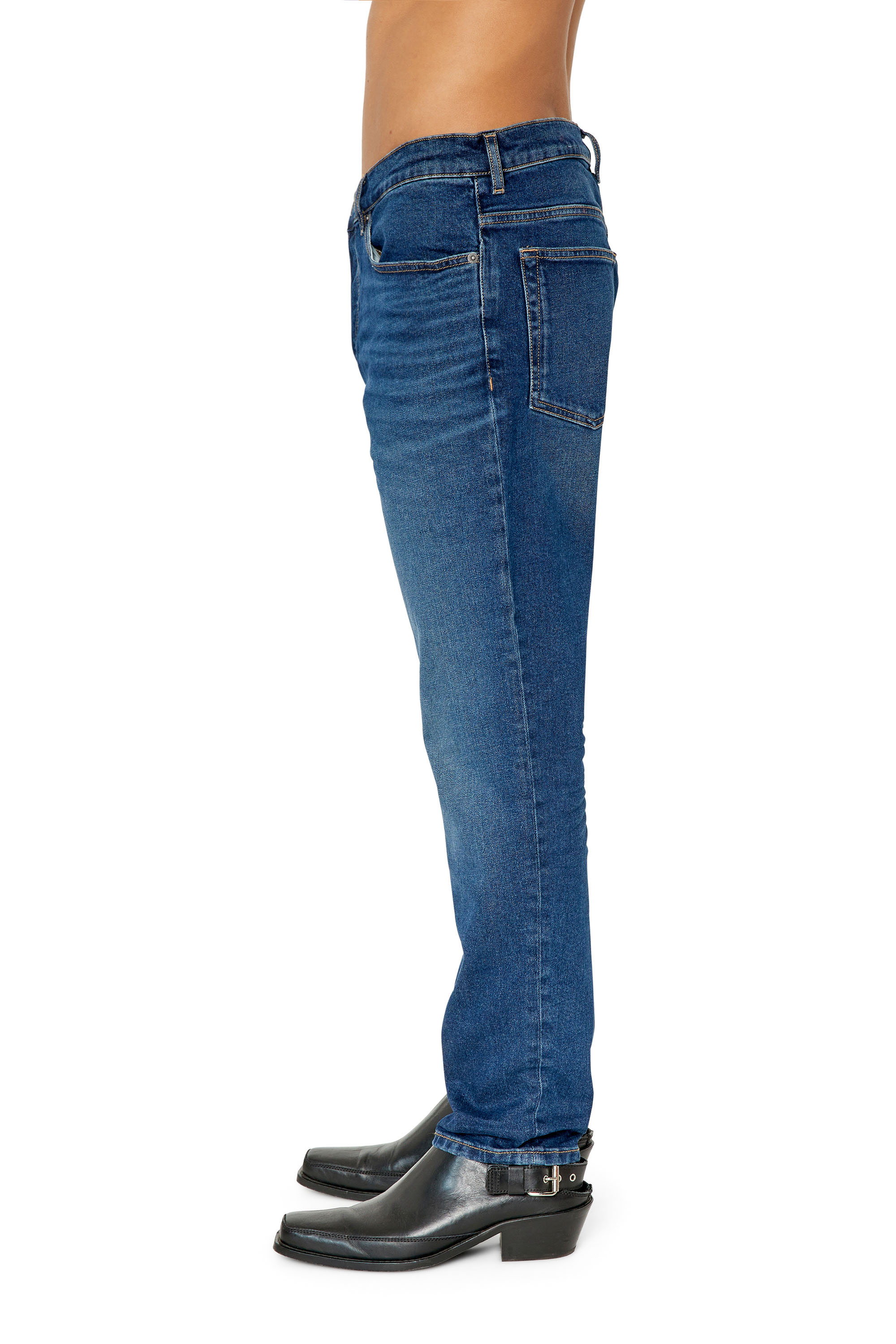 Diesel - 2006 D-Fining 0GYCS Tapered Jeans, Bleu Foncé - Image 4