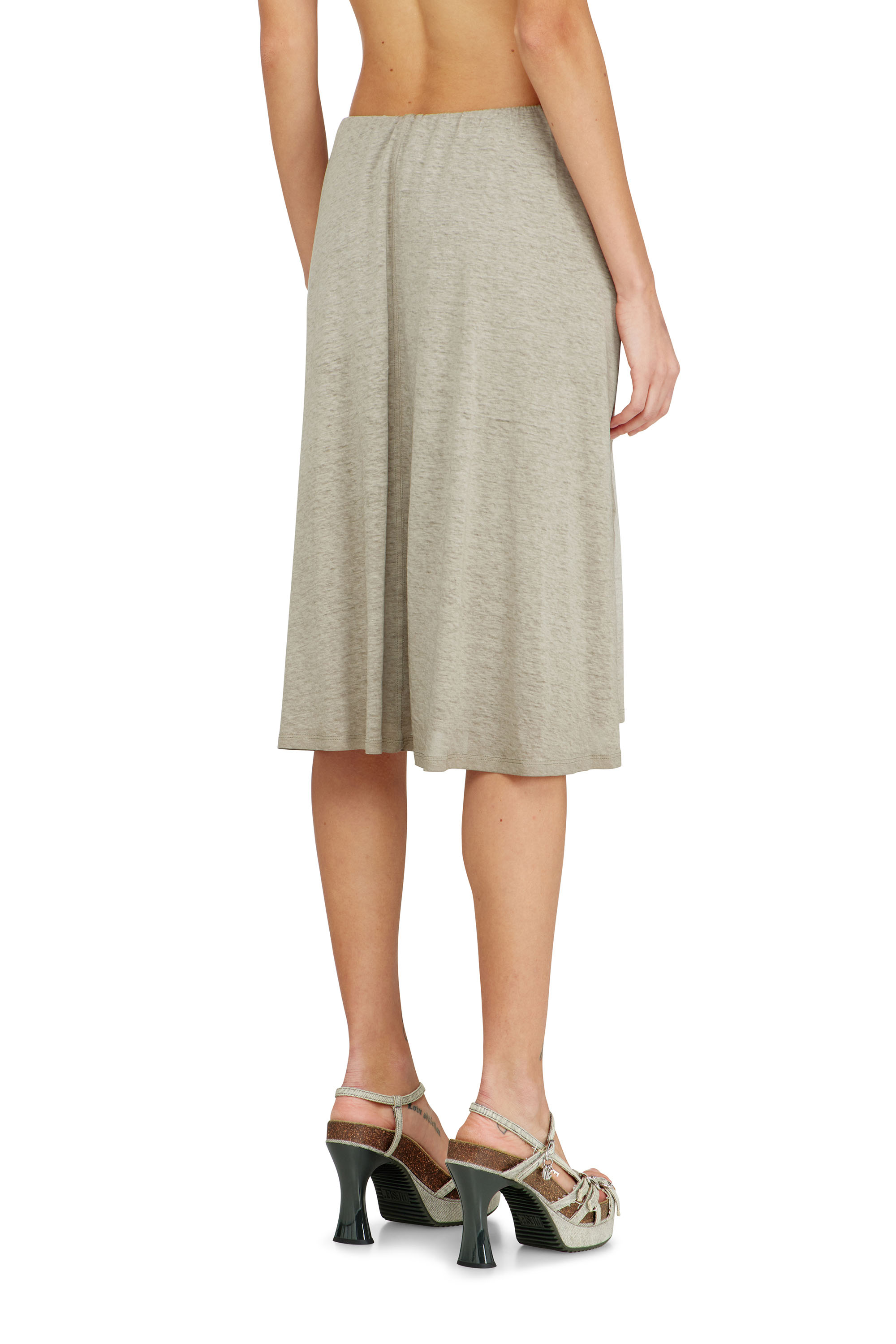 Diesel - P-RALYA, Bermuda en chanvre et coton avec d&eacute;tail portefeuille Femme in ToBeDefined - 3