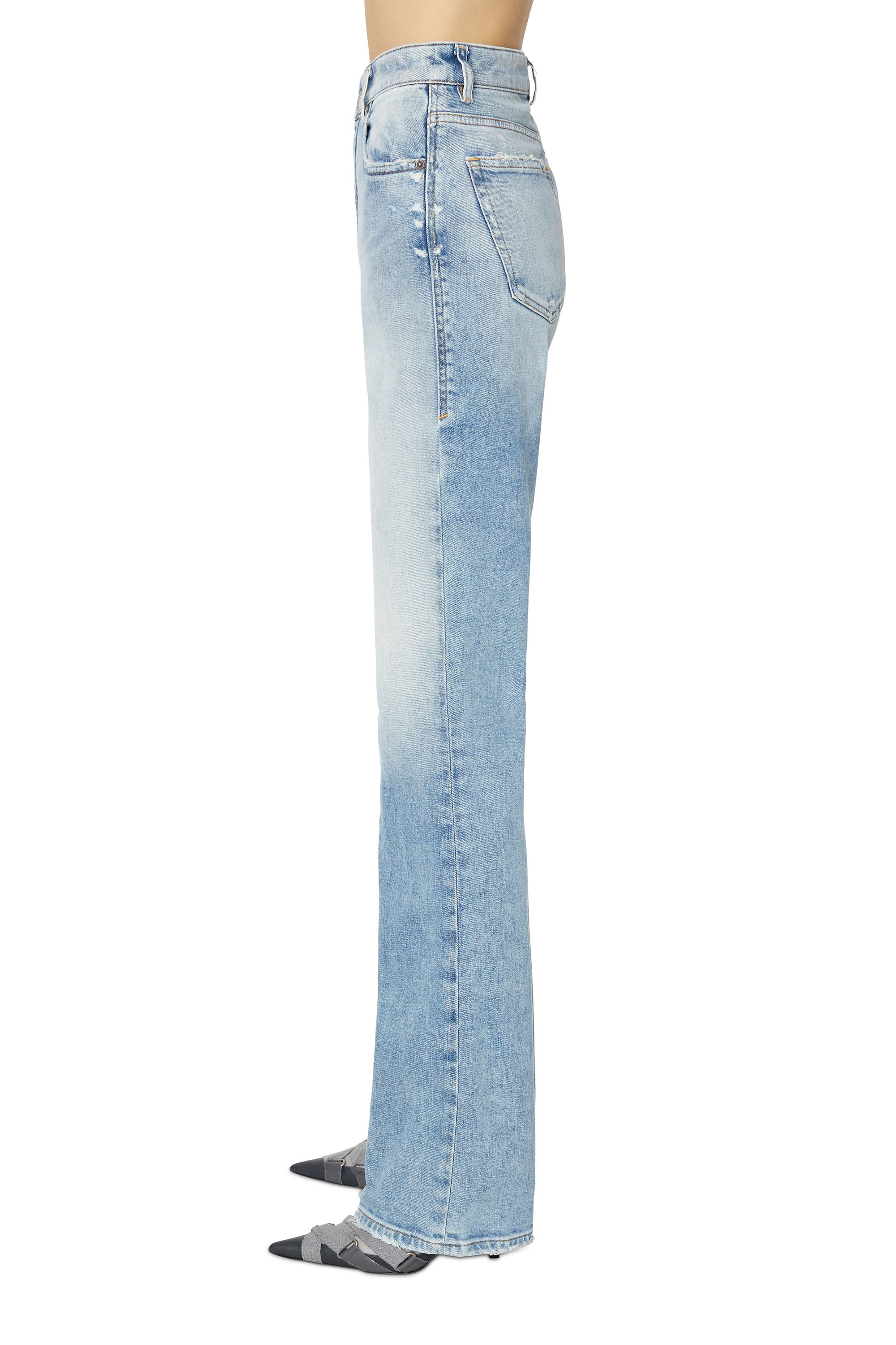 Pantalon en jean Jean DIESEL en coloris Bleu Femme Vêtements Jeans Jeans coupe droite 