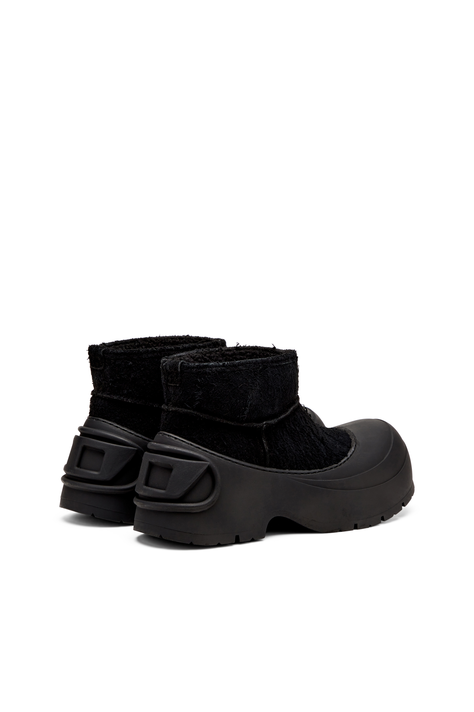 Diesel - D-DONALD MONTONE, D-Donald-Bottines épaisses avec semelle crantée Homme in Noir - 3