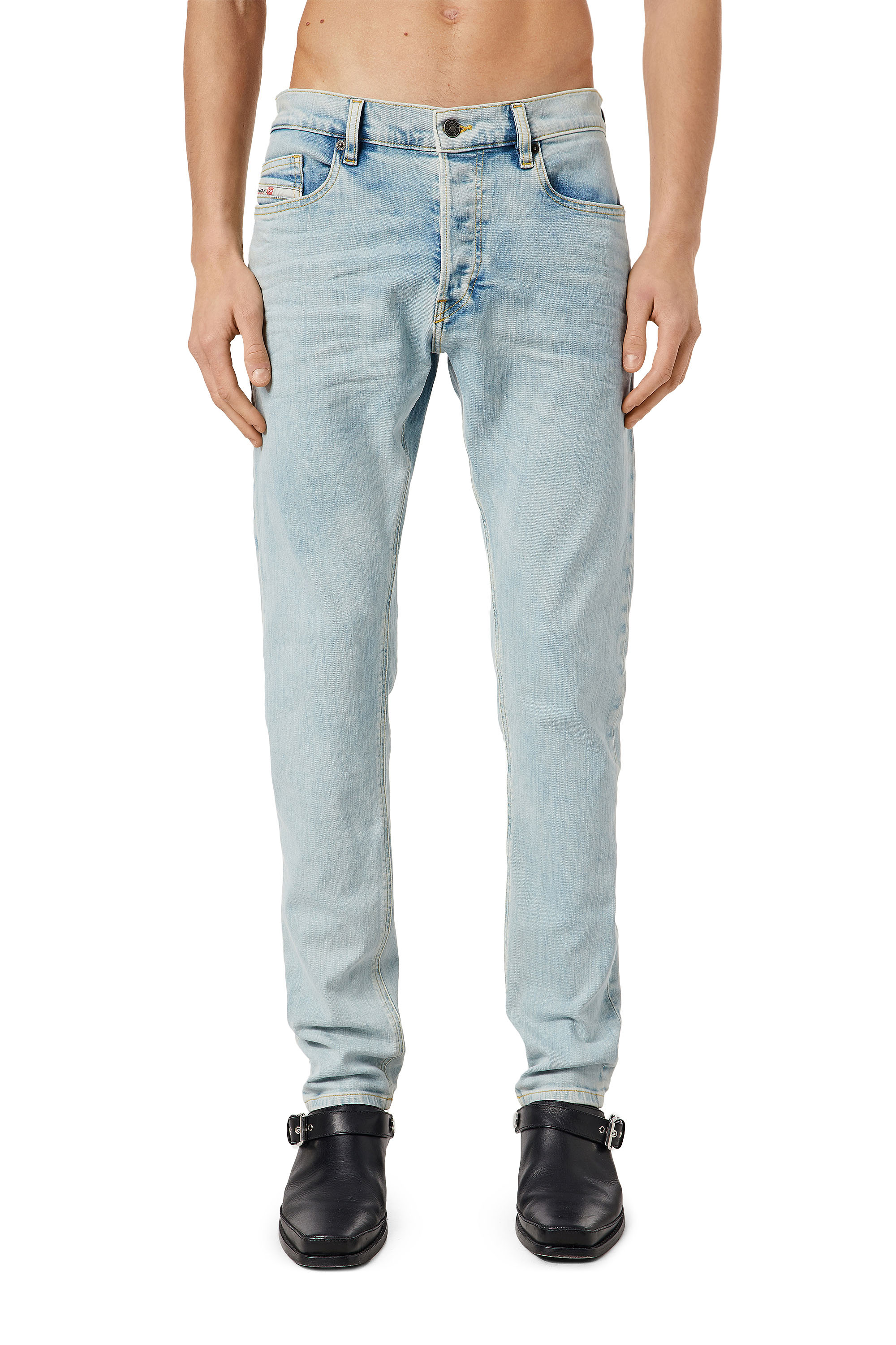Diesel - D-Luster 0GDAM Slim Jeans, Bleu Clair - Image 1