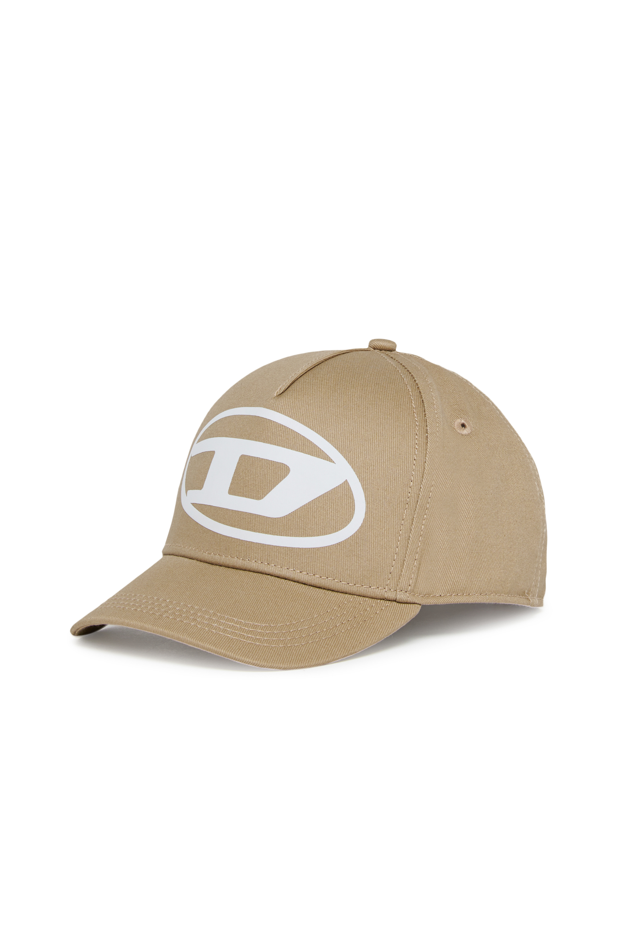 Diesel - FLIMO, Casquette de baseball avec imprim&eacute; logo Oval D Homme in Marron - 1