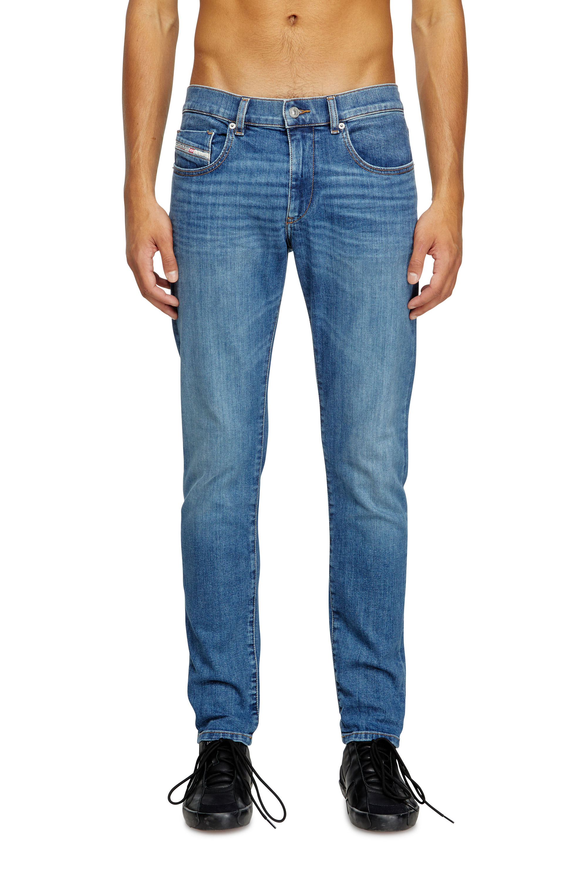 Diesel - Slim Jeans 2019 D-Strukt 0KIAL Homme, Bleu Clair - Image 3