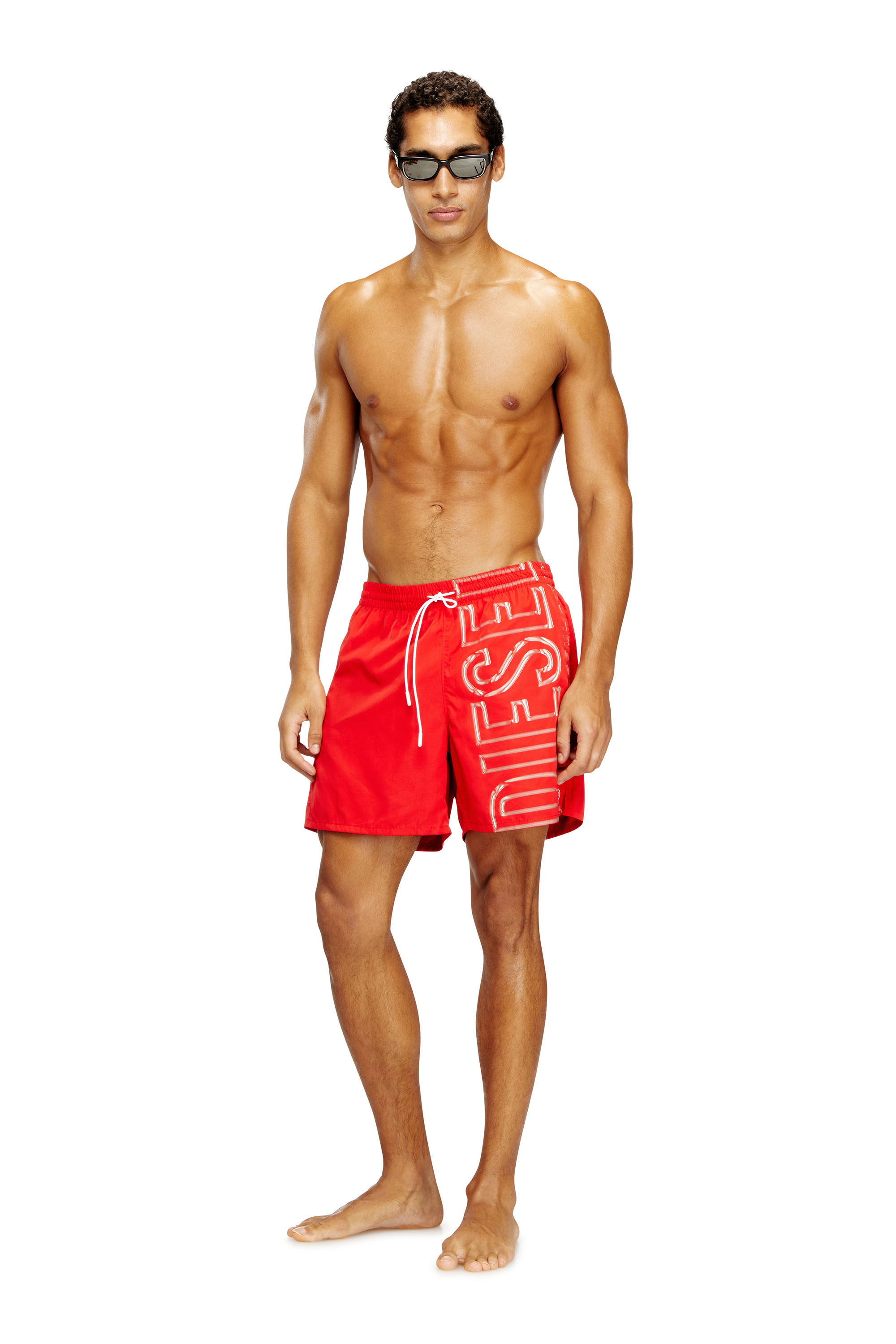 Diesel - SOCCER-41-D-CORE, Short de bain avec logo imprimé oversize Homme in ToBeDefined - 1