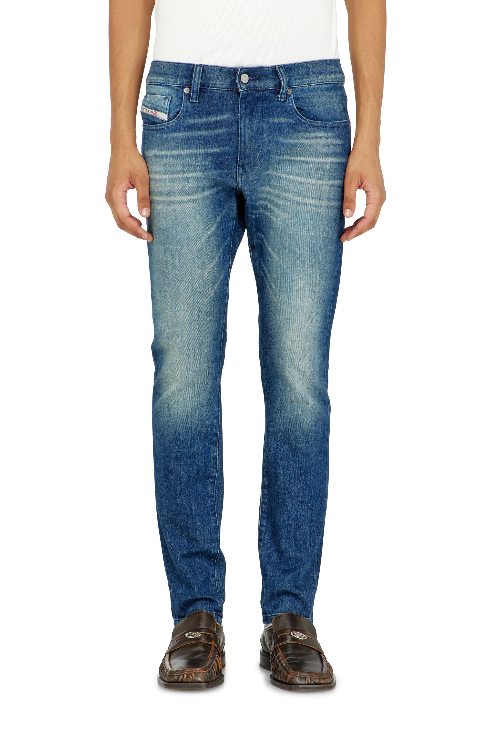 Diesel - Slim Jeans 2019 D-Strukt 0KBBR Homme, Bleu Fonc&eacute; - Image 4
