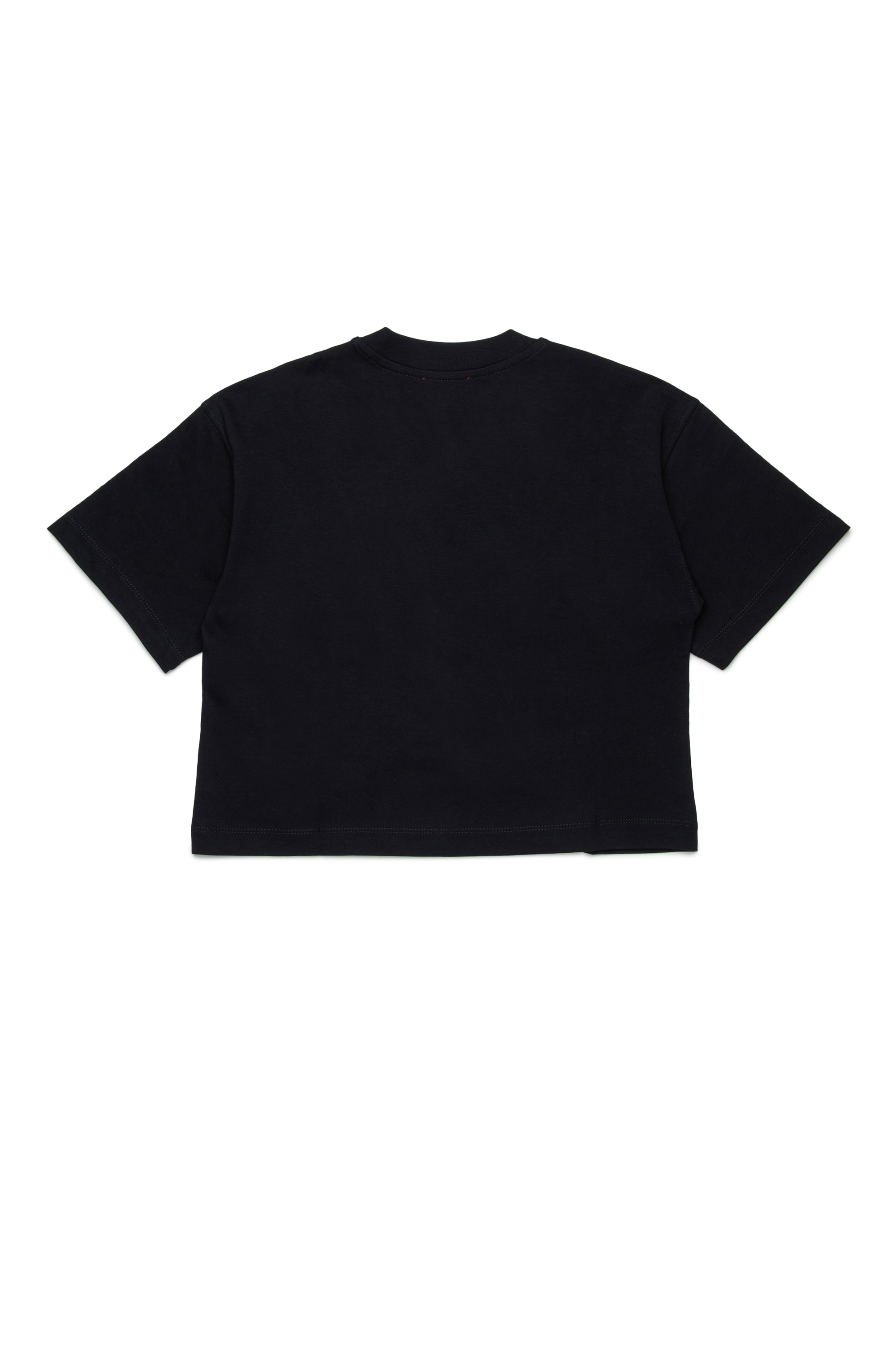 Diesel - TIXAN, T-shirt en coton avec logo central Femme in Noir - 2