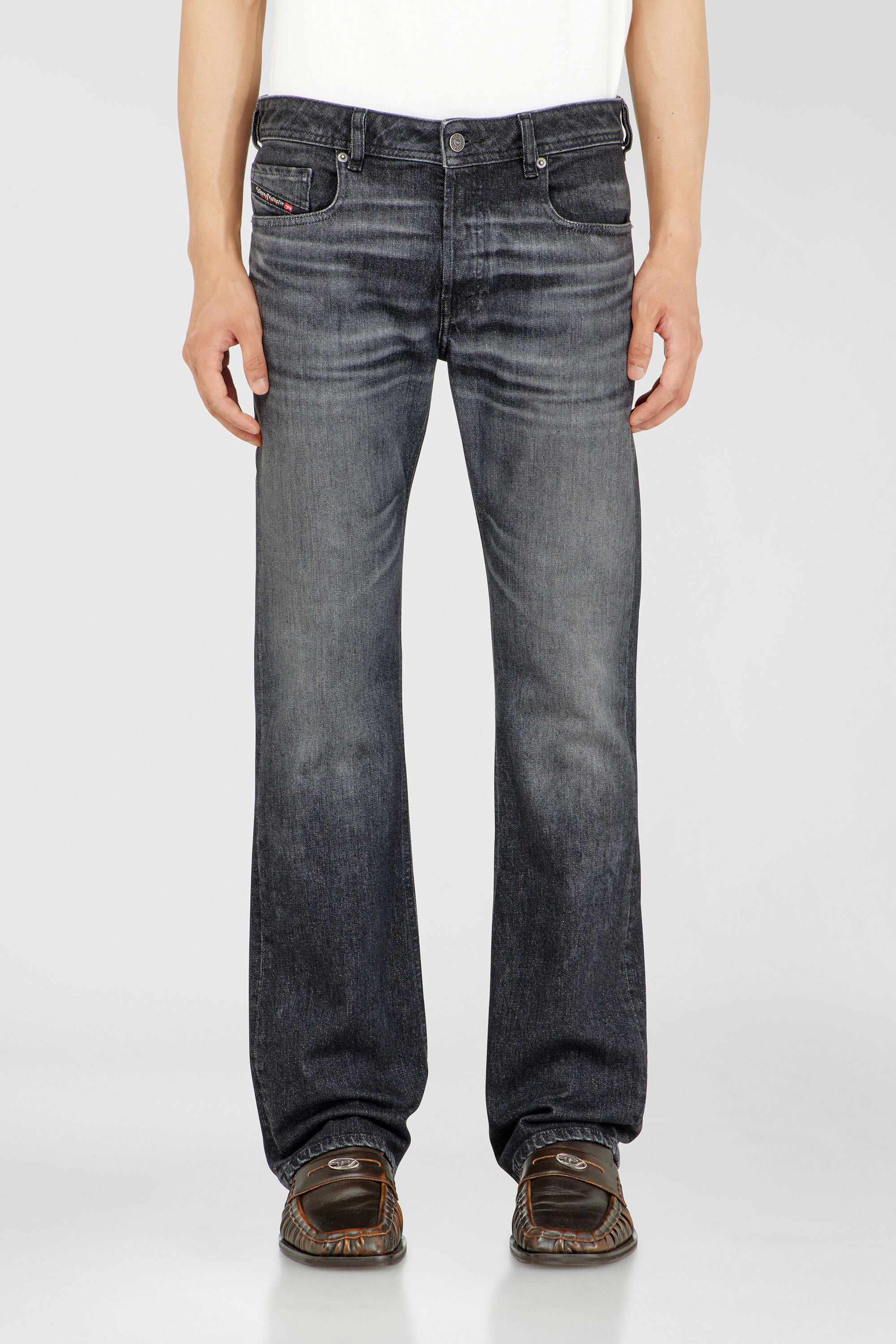 Diesel - Bootcut Jeans 2007 Zatiny 09N48 Homme, Noir/Gris fonc&eacute; - Image 1
