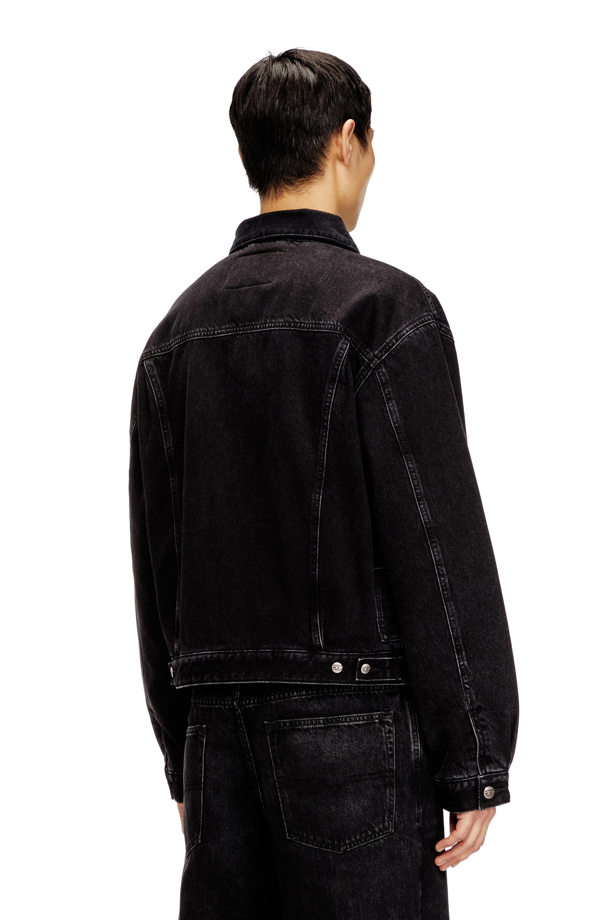 Diesel - D-RANGER-T, Veste rembourrée de camionneur en denim Mixte in ToBeDefined - 4