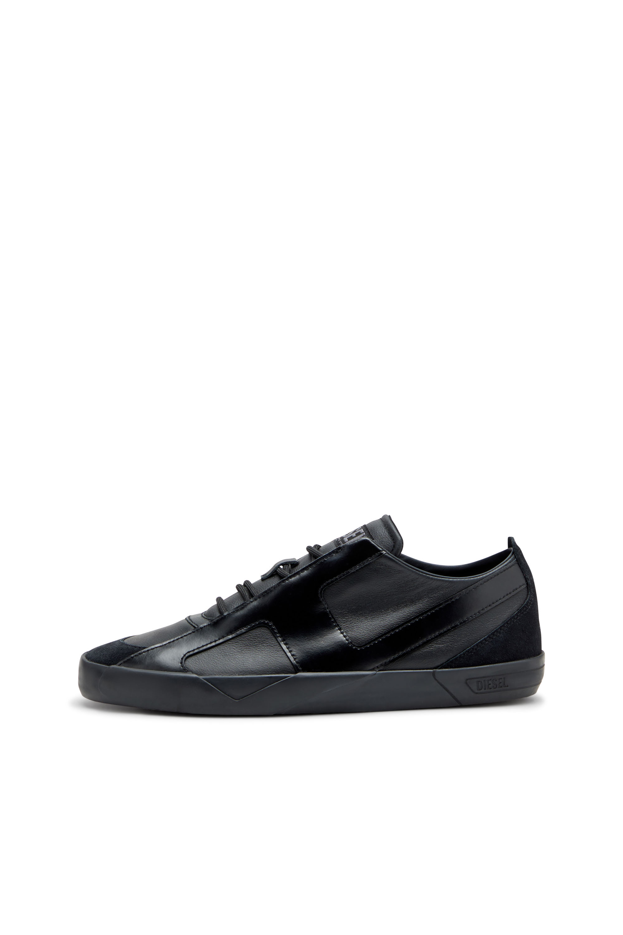 Diesel - S-SLANTE-D LOW, S-Slante-D-Baskets en daim et cuir avec logo D Homme in Noir - 8