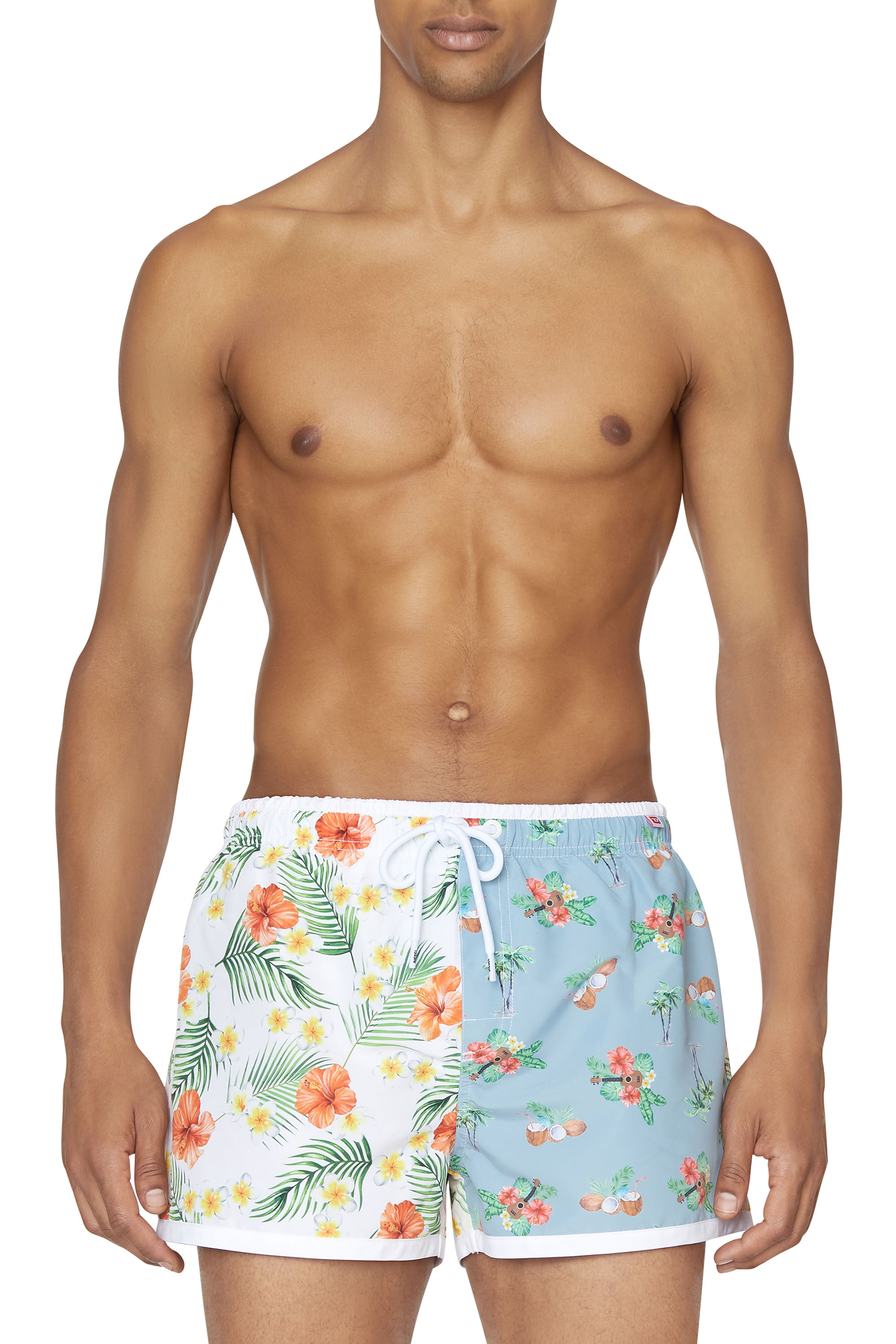 Short de bain avec logo D Synthétique DIESEL pour homme en coloris Jaune Homme Vêtements Maillots de bain Shorts de bain 