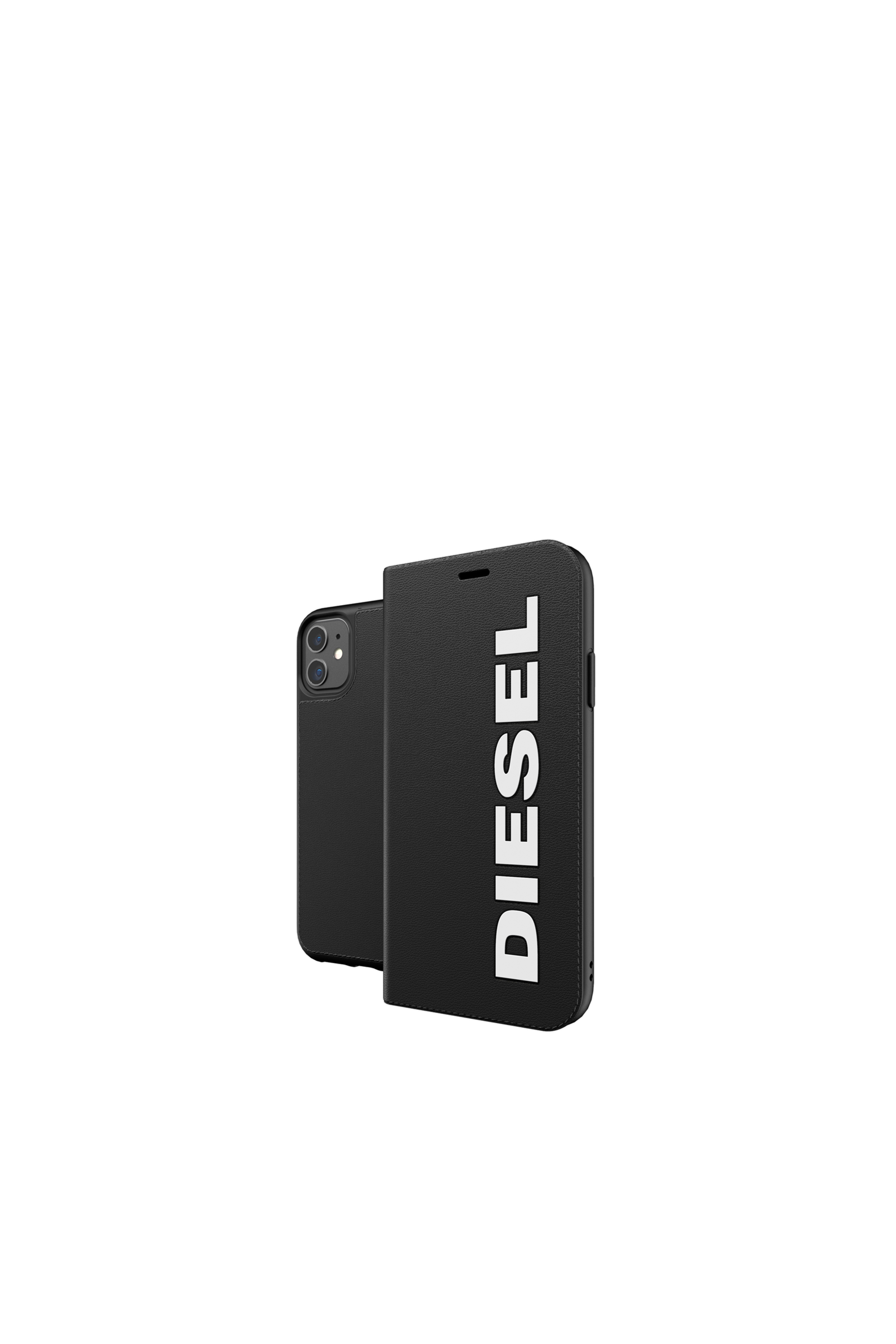 Diesel - 41973 BOOKLET CASE, Étui folio pur iPhone 11 Mixte in Noir - 1