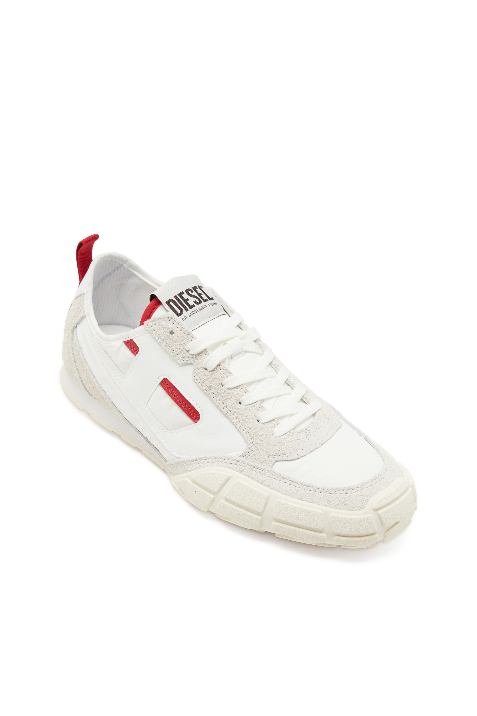 Diesel - S-PAGODHA LOW, Sneakers en cuir, suède et tissu indéchirable Homme in Polychrome - 6